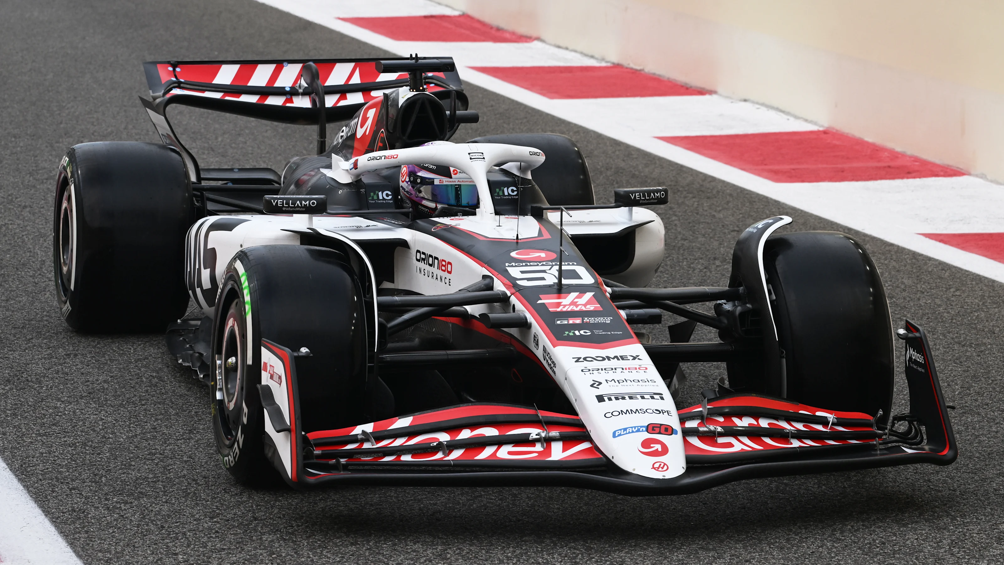 ABU DHABI, UNITED ARAB EMIRATES - DECEMBER 05: Ryo Hirakawa of Japan driving the (50) Haas F1 VF-25