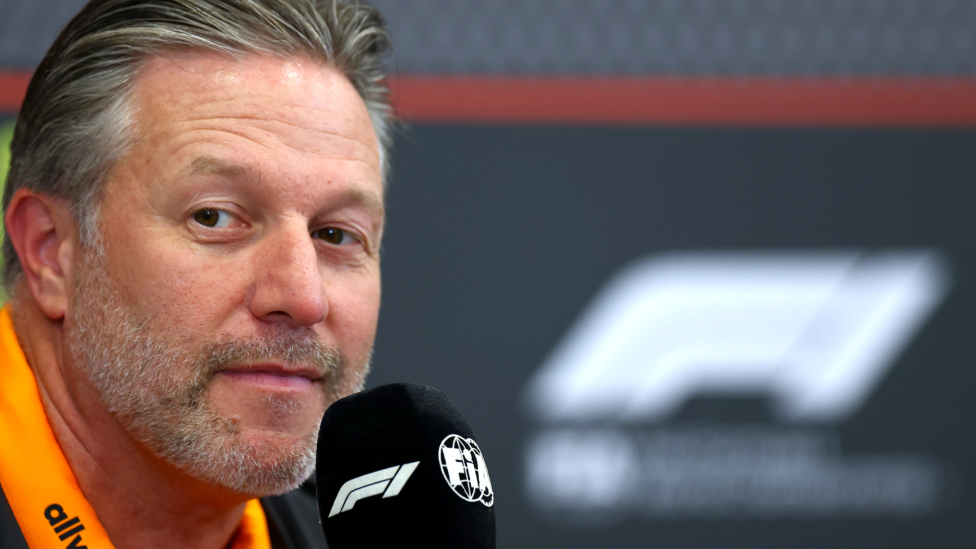 ABU DHABI, UNITED ARAB EMIRATES - DECEMBER 05: Zak Brown, Chief Executive Officer of McLaren in the