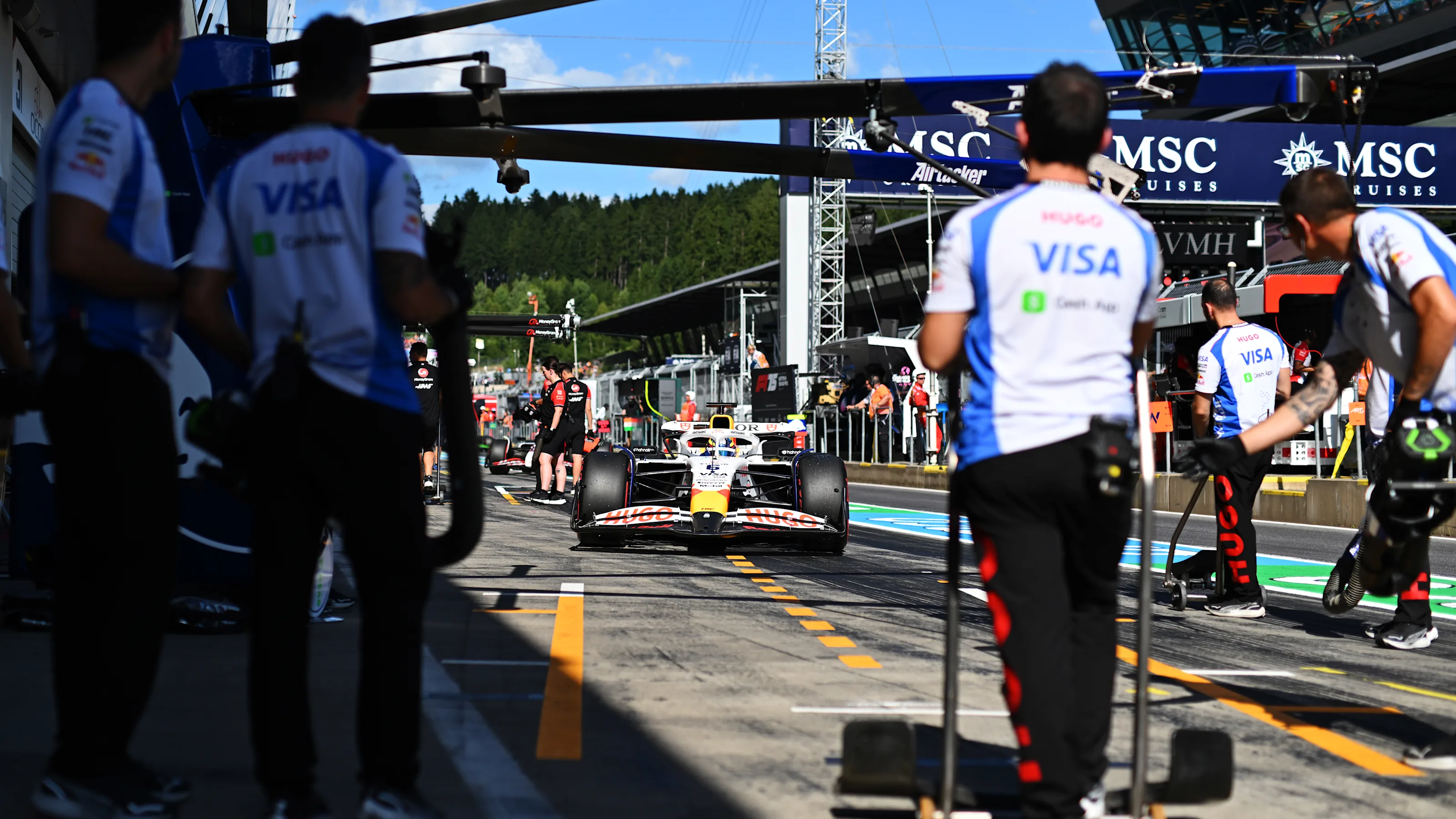 SPIELBERG, AUSTRIA - JUNE 28: Isack Hadjar of France driving the (6) Visa Cash App Racing Bulls