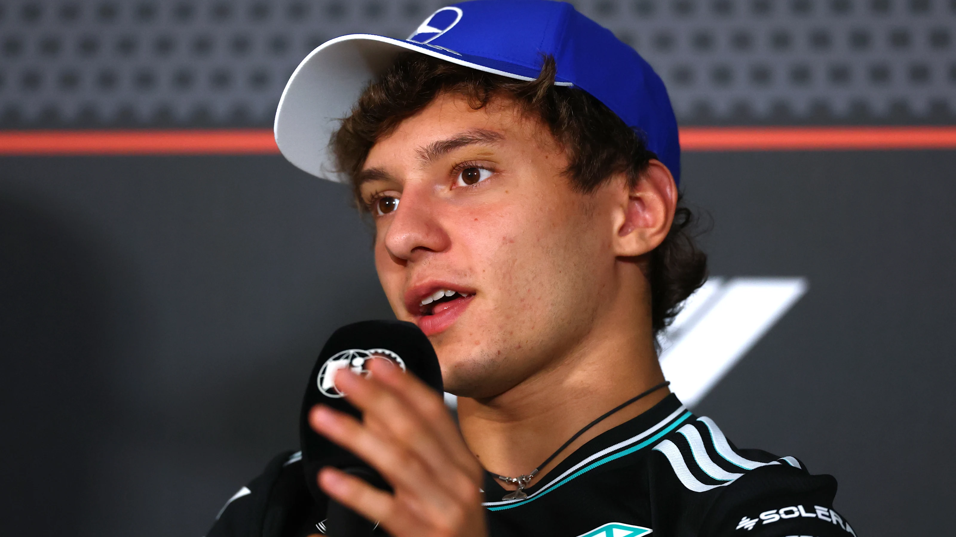 BAKU, AZERBAIJAN - SEPTEMBER 18: Andrea Kimi Antonelli of Italy and Mercedes AMG Petronas F1 Team