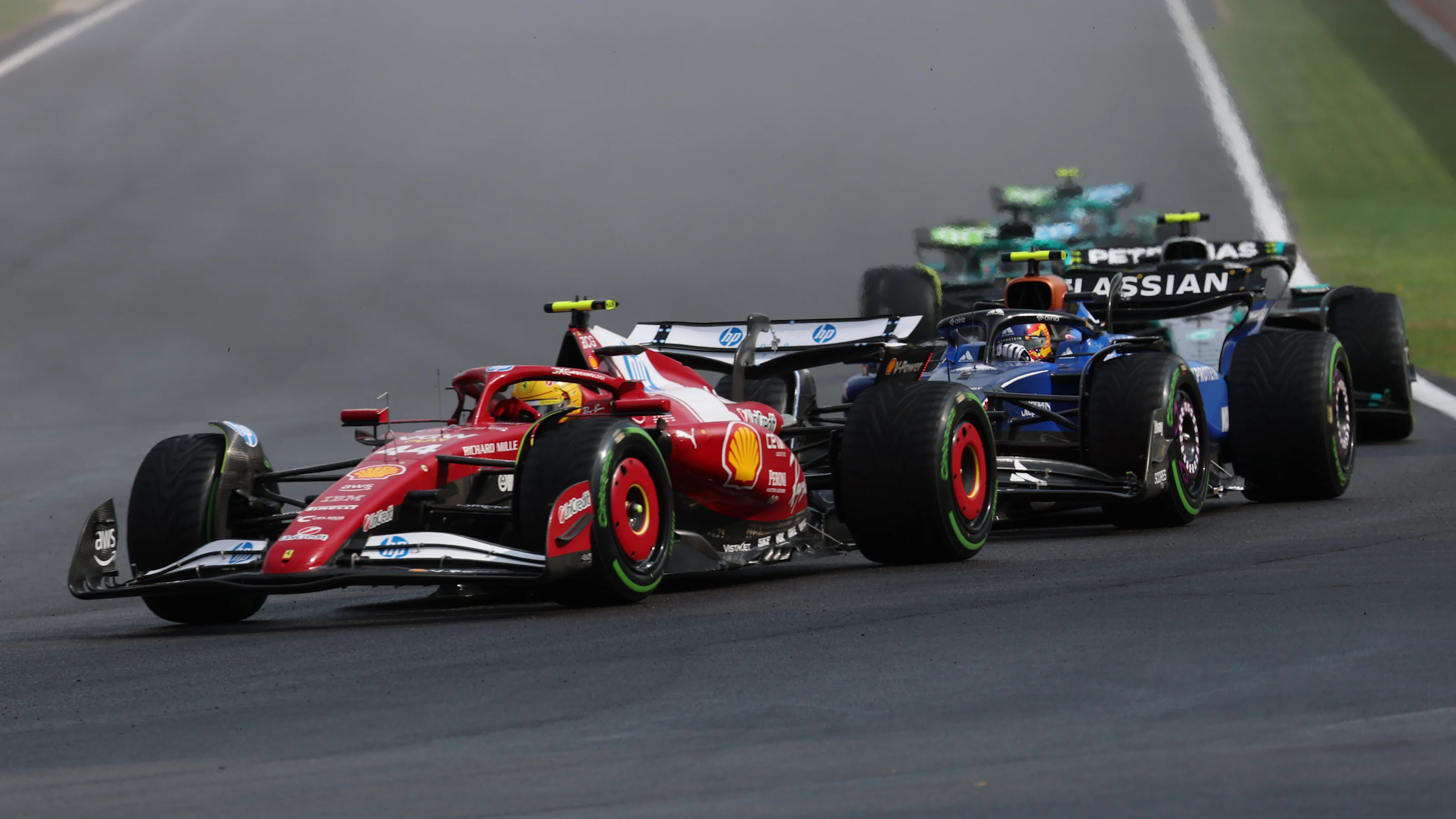 SPA, BELGIUM - JULY 27: Lewis Hamilton of Great Britain driving the (44) Scuderia Ferrari SF-25