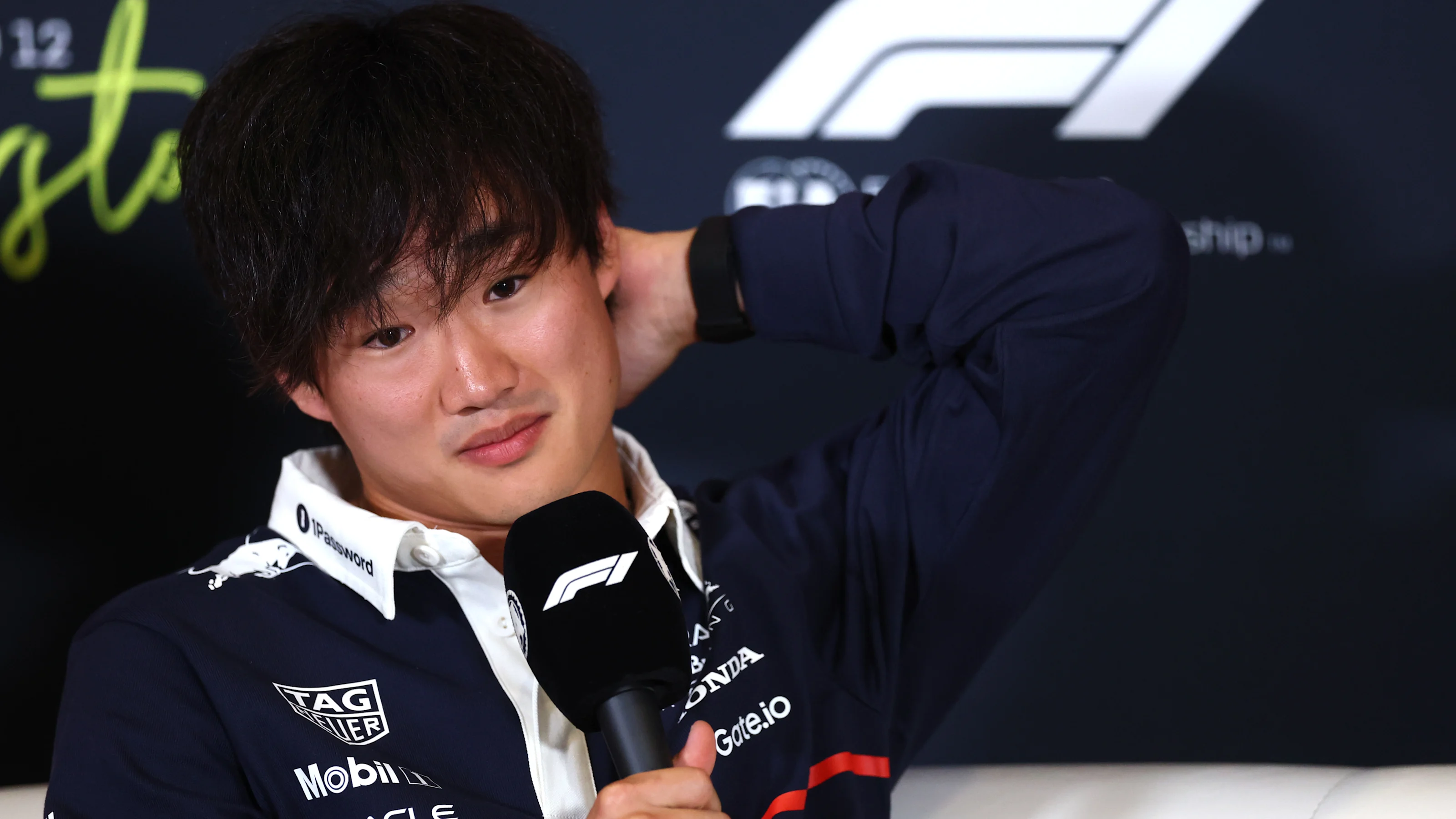 NORTHAMPTON, ENGLAND - JULY 03: Yuki Tsunoda of Japan and Oracle Red Bull Racing in the Drivers