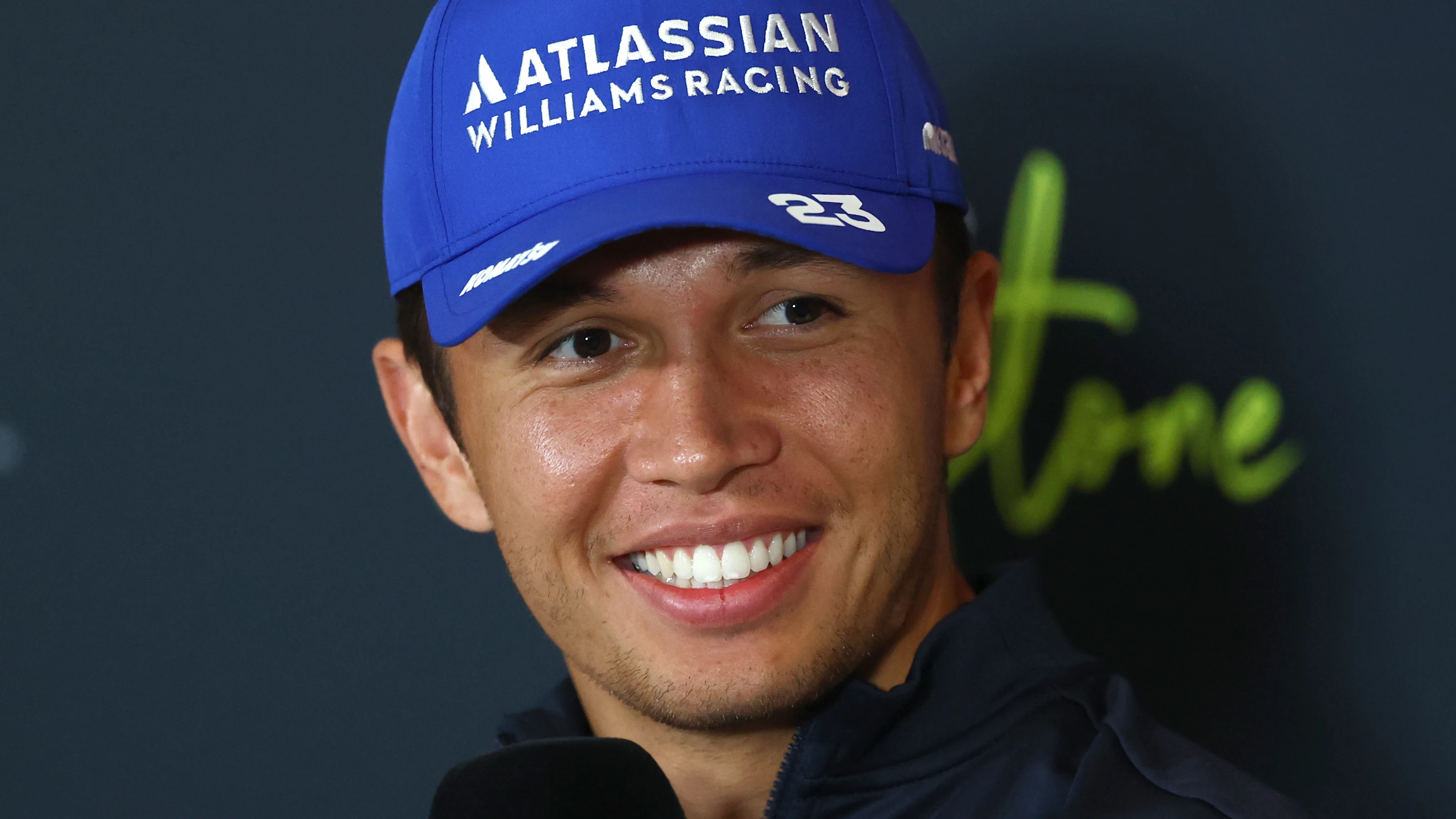 NORTHAMPTON, ENGLAND - JULY 03: Alexander Albon of Thailand and Williams in the Drivers Press