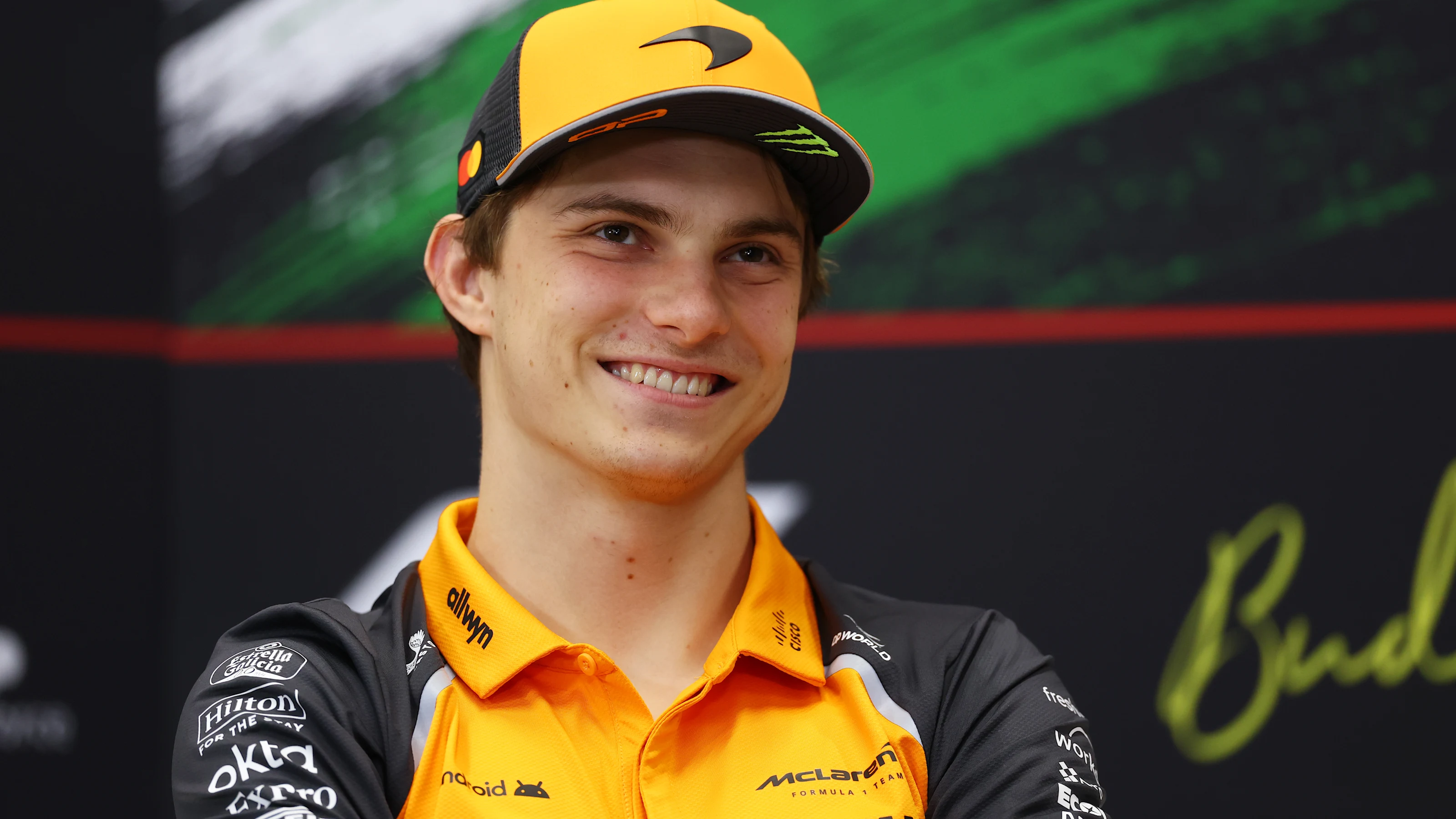 BUDAPEST, HUNGARY - JULY 31: Oscar Piastri of Australia and McLaren looks on in the. Drivers Press