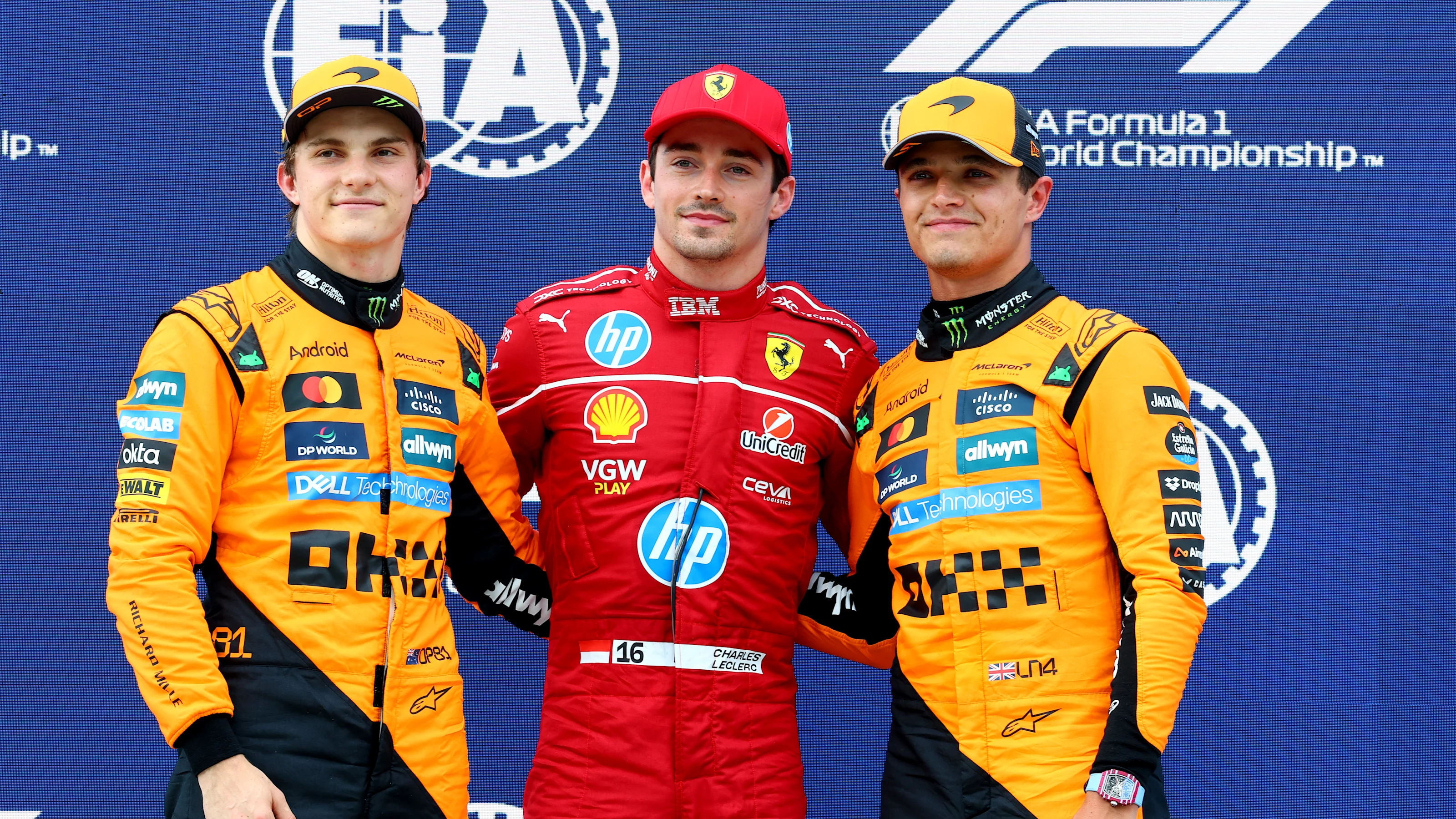 BUDAPEST, HUNGARY - AUGUST 02: Pole position qualifier Charles Leclerc of Monaco and Scuderia