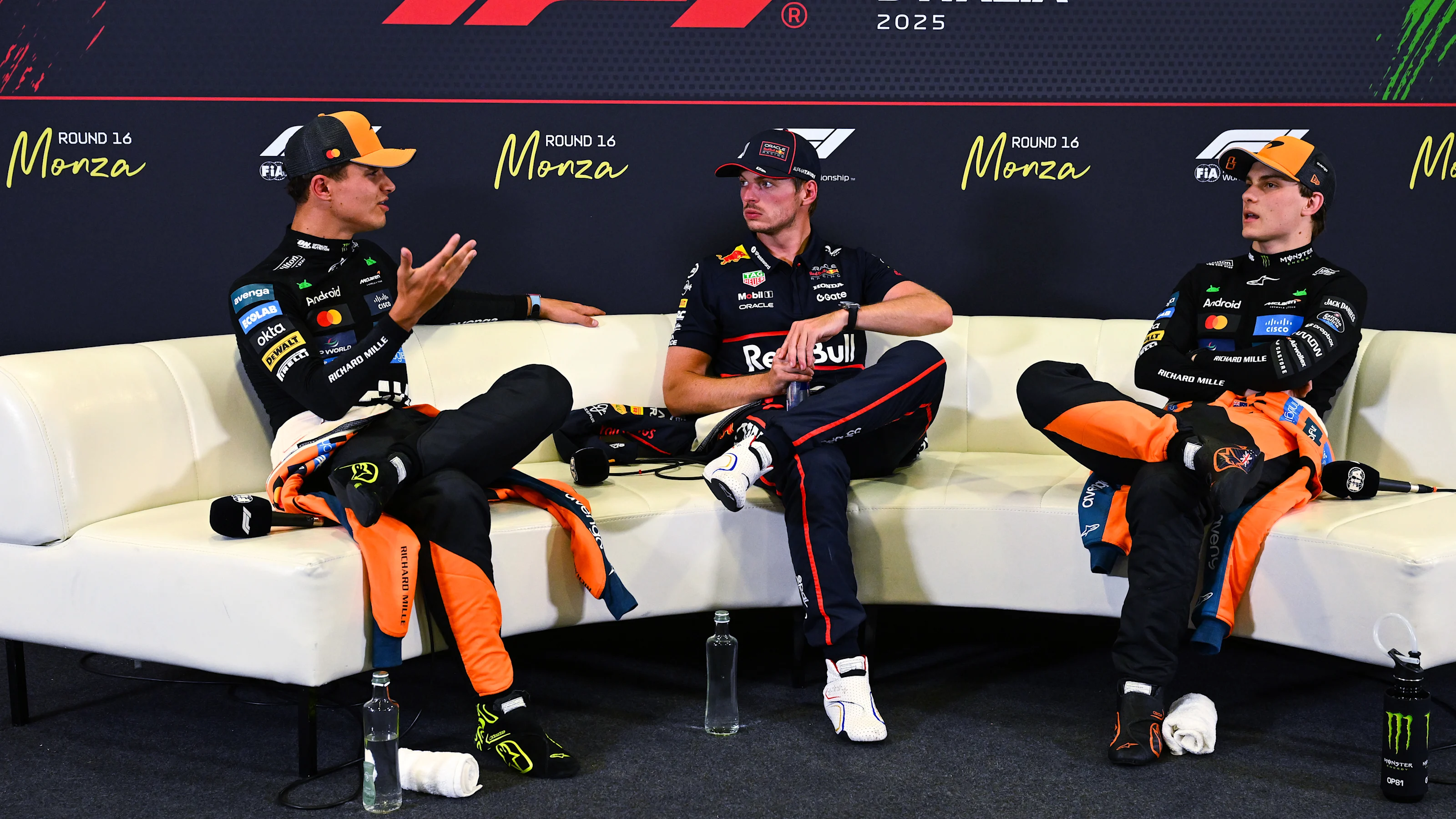 MONZA, ITALY - SEPTEMBER 06: Pole position qualifier Max Verstappen of the Netherlands and Oracle
