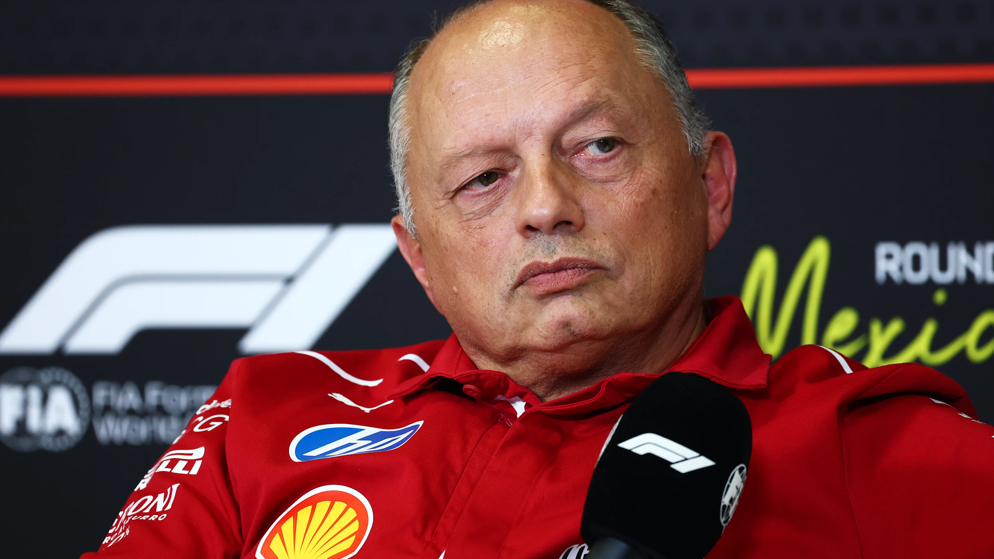 MEXICO CITY, MEXICO - OCTOBER 24: Frederic Vasseur, Team Principal of Scuderia Ferrari in the Team
