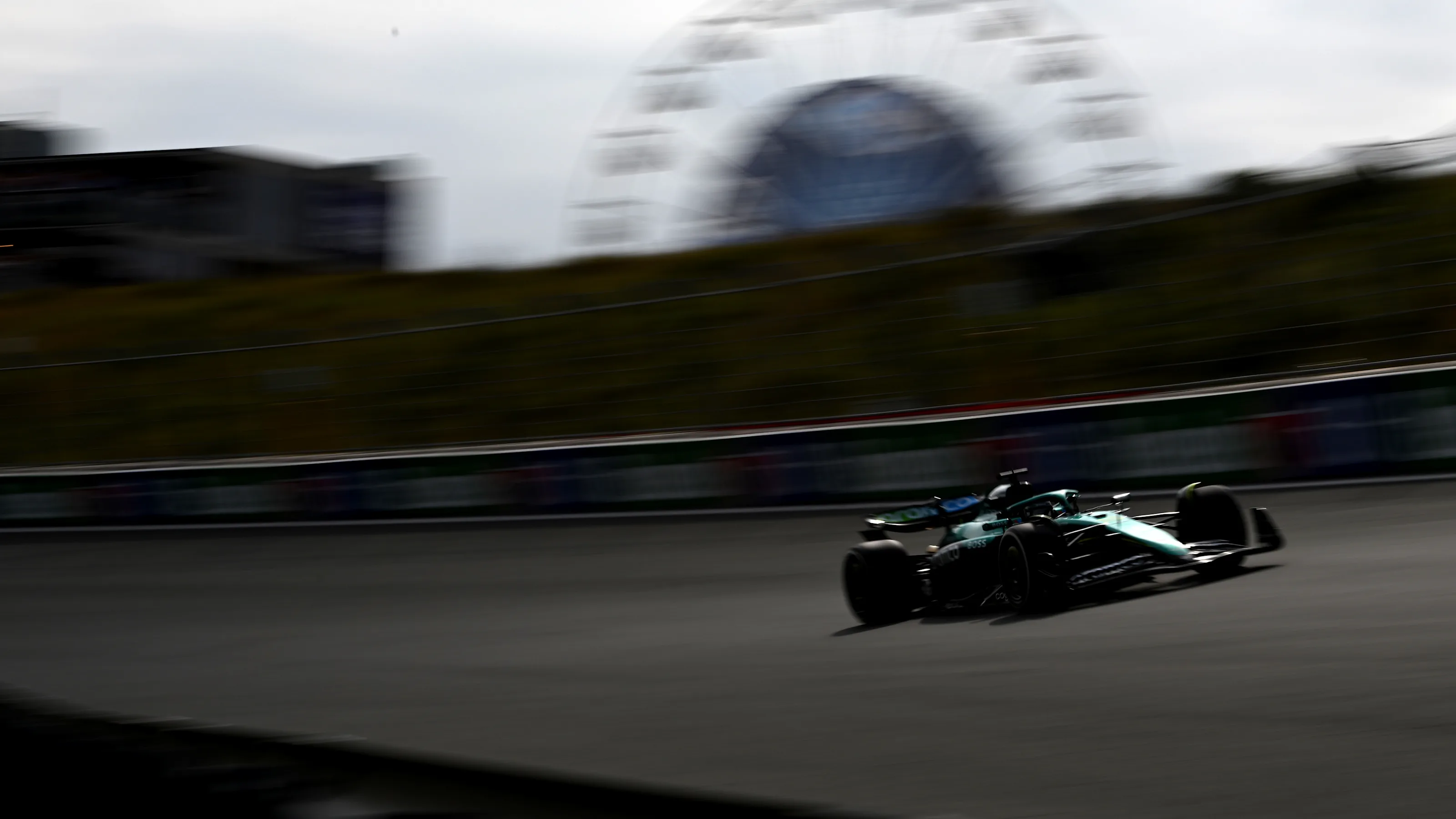 ZANDVOORT, NETHERLANDS - AUGUST 31: Lance Stroll of Canada driving the (18) Aston Martin F1 Team