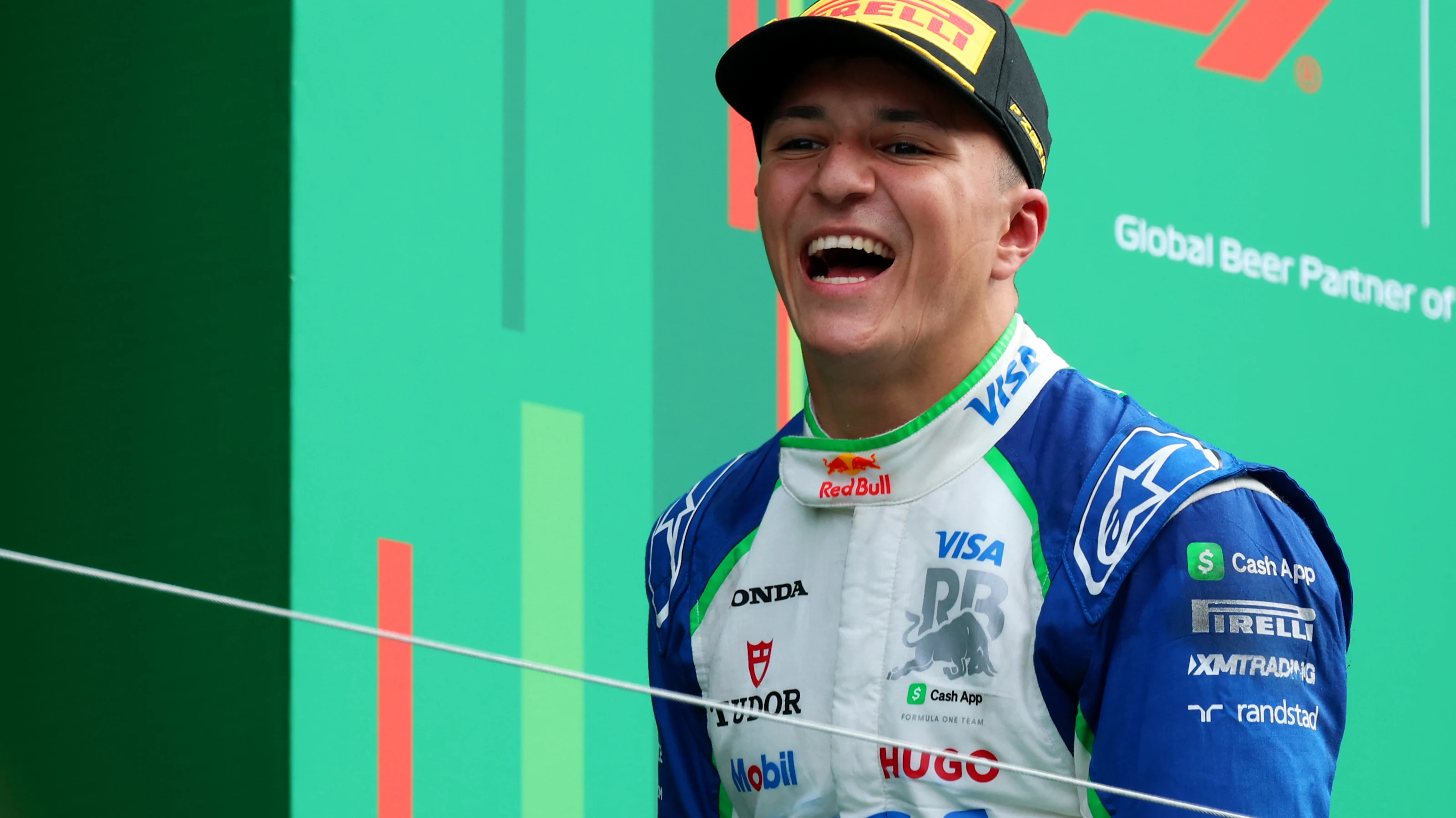 ZANDVOORT, NETHERLANDS - AUGUST 31: Third placed Isack Hadjar of France and Visa Cash App Racing
