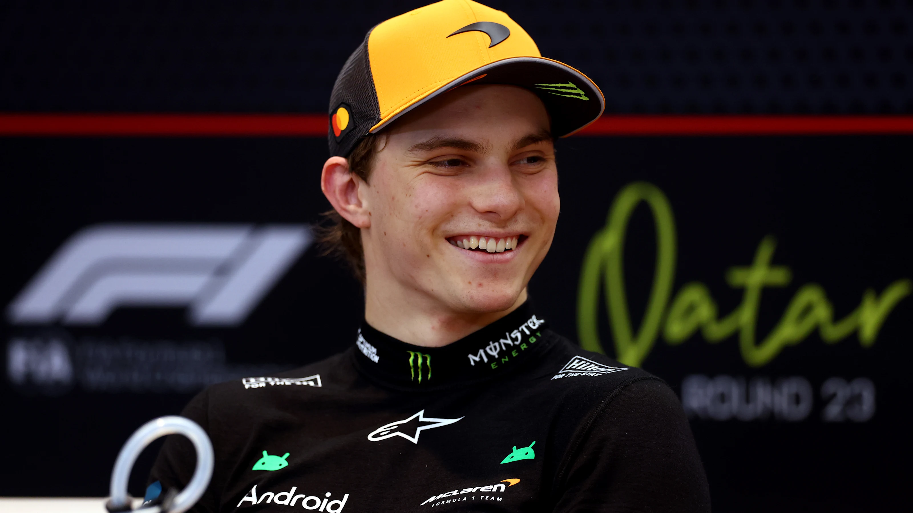 LUSAIL CITY, QATAR - NOVEMBER 29: Sprint winner Oscar Piastri of Australia and McLaren in the