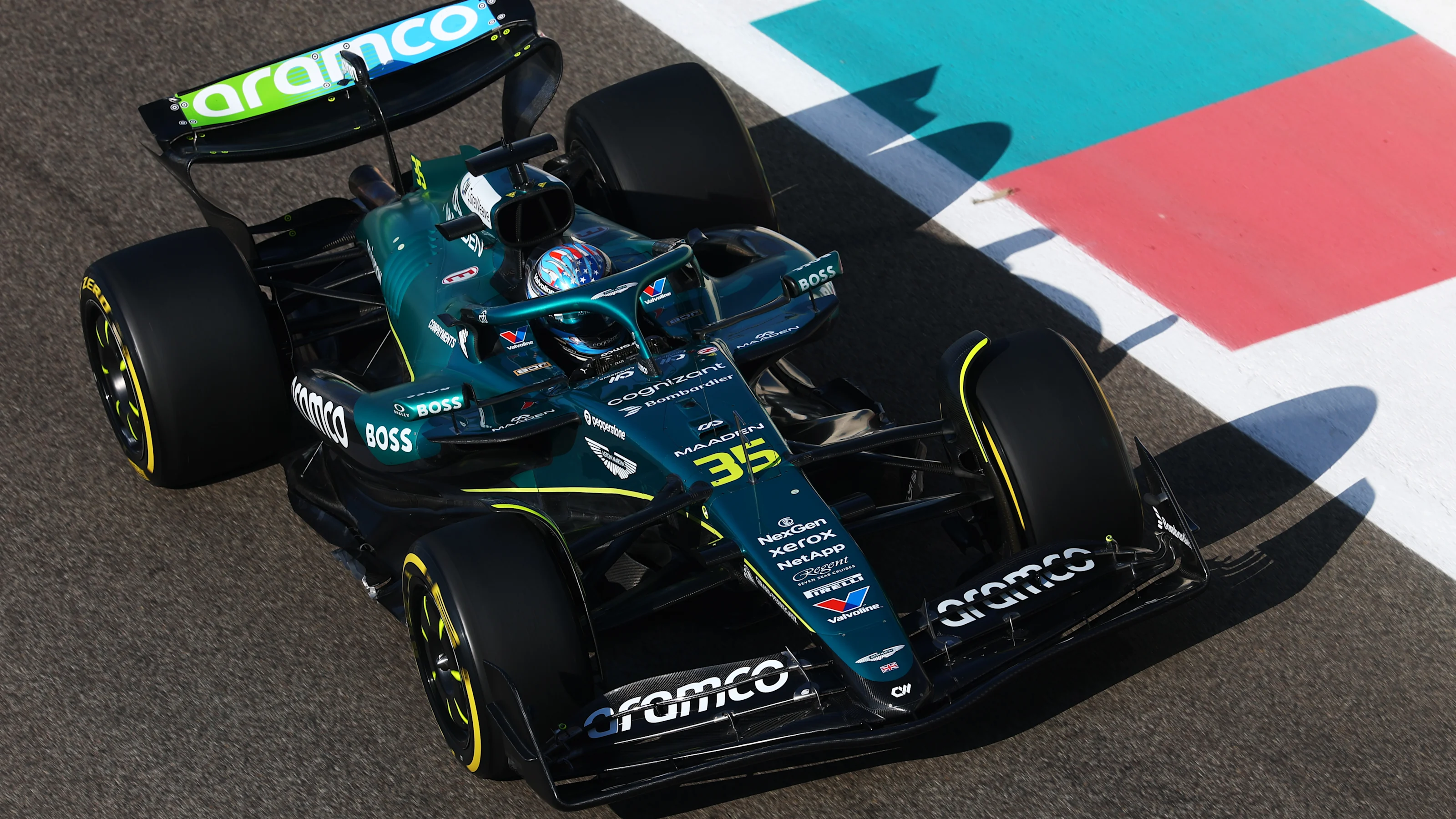 ABU DHABI, UNITED ARAB EMIRATES - DECEMBER 09: Jak Crawford of United States driving the (35) Aston