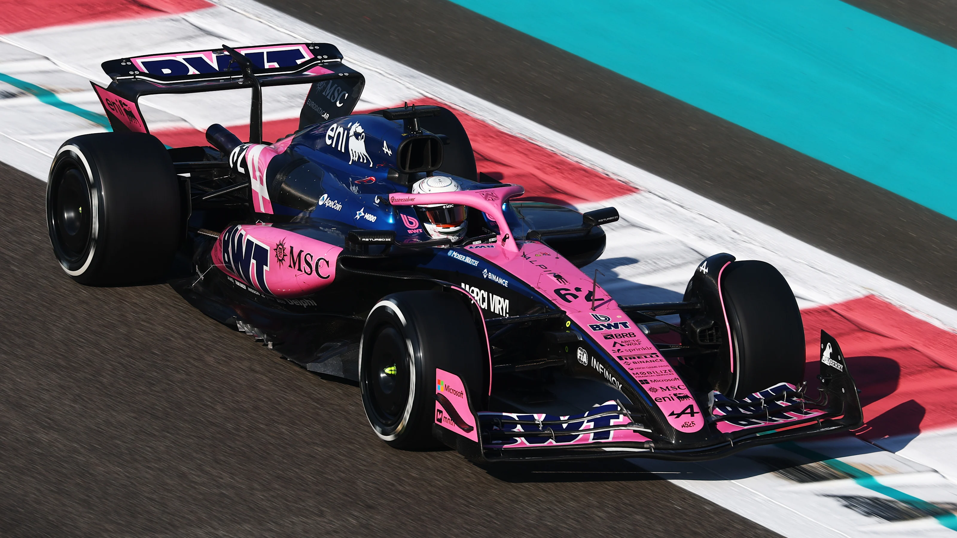 ABU DHABI, UNITED ARAB EMIRATES - DECEMBER 09: Kush Maini of India driving the (62) Alpine F1 A525