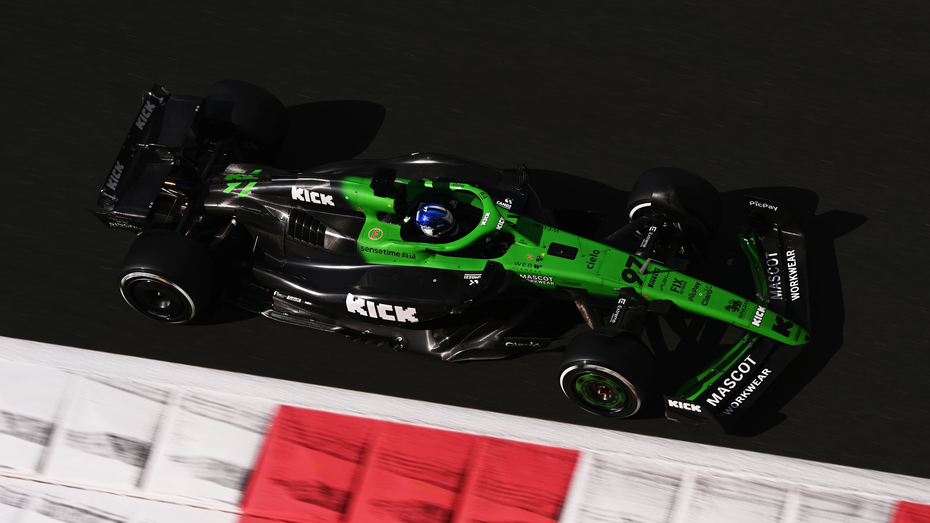 ABU DHABI, UNITED ARAB EMIRATES - DECEMBER 09: Paul Aron of Estonia driving the (97) Kick Sauber