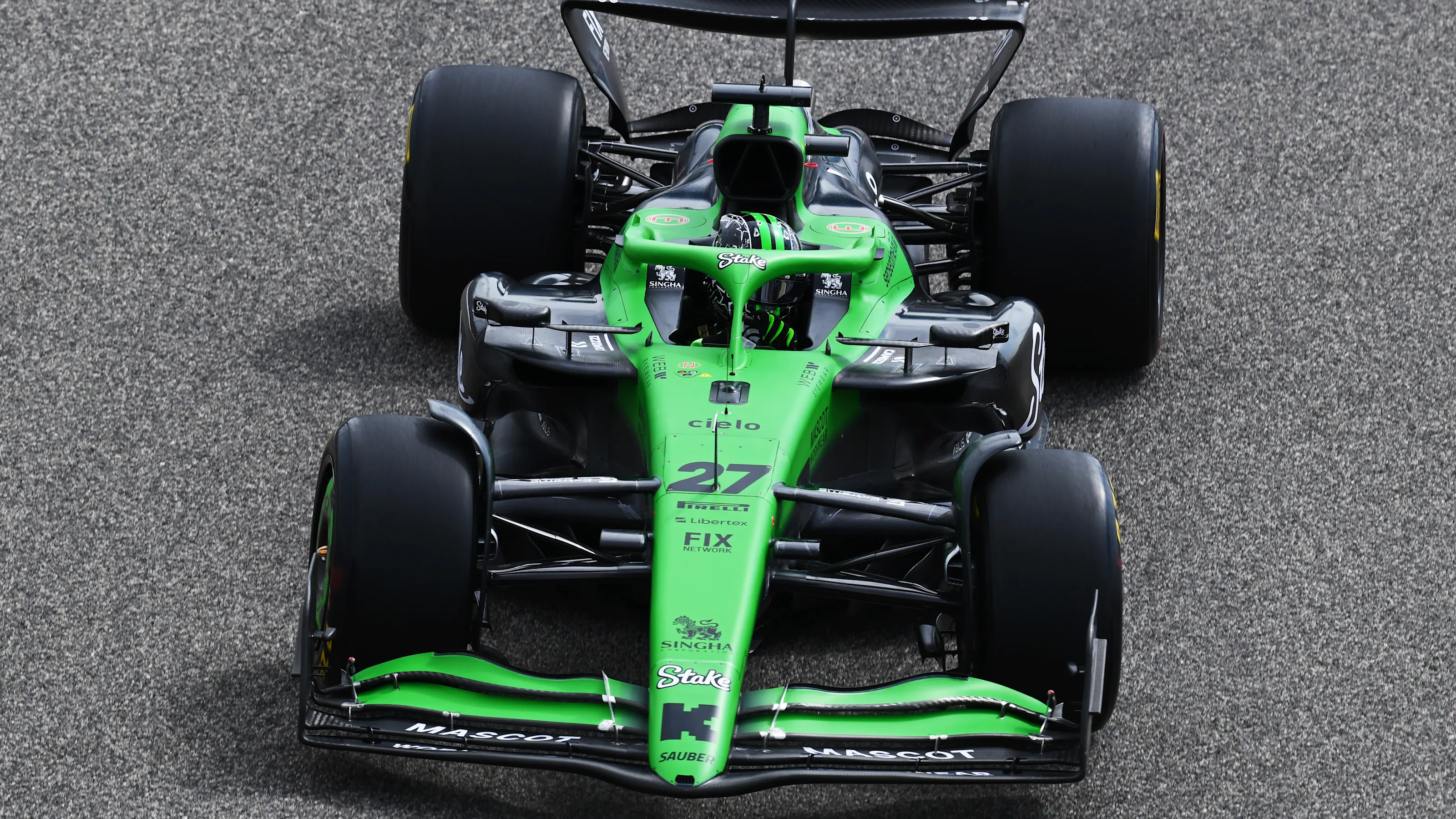 BAHRAIN, BAHRAIN - FEBRUARY 26: Nico Hulkenberg of Germany driving the (27) Kick Sauber C45 Ferrari