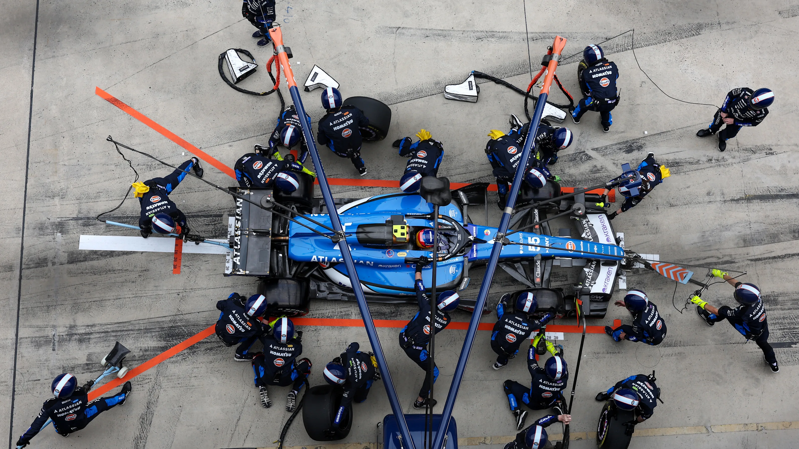 SHANGHAI, CHINA - MARCH 15: Carlos Sainz of Spain driving the (55) Williams FW48 Mercedes makes a