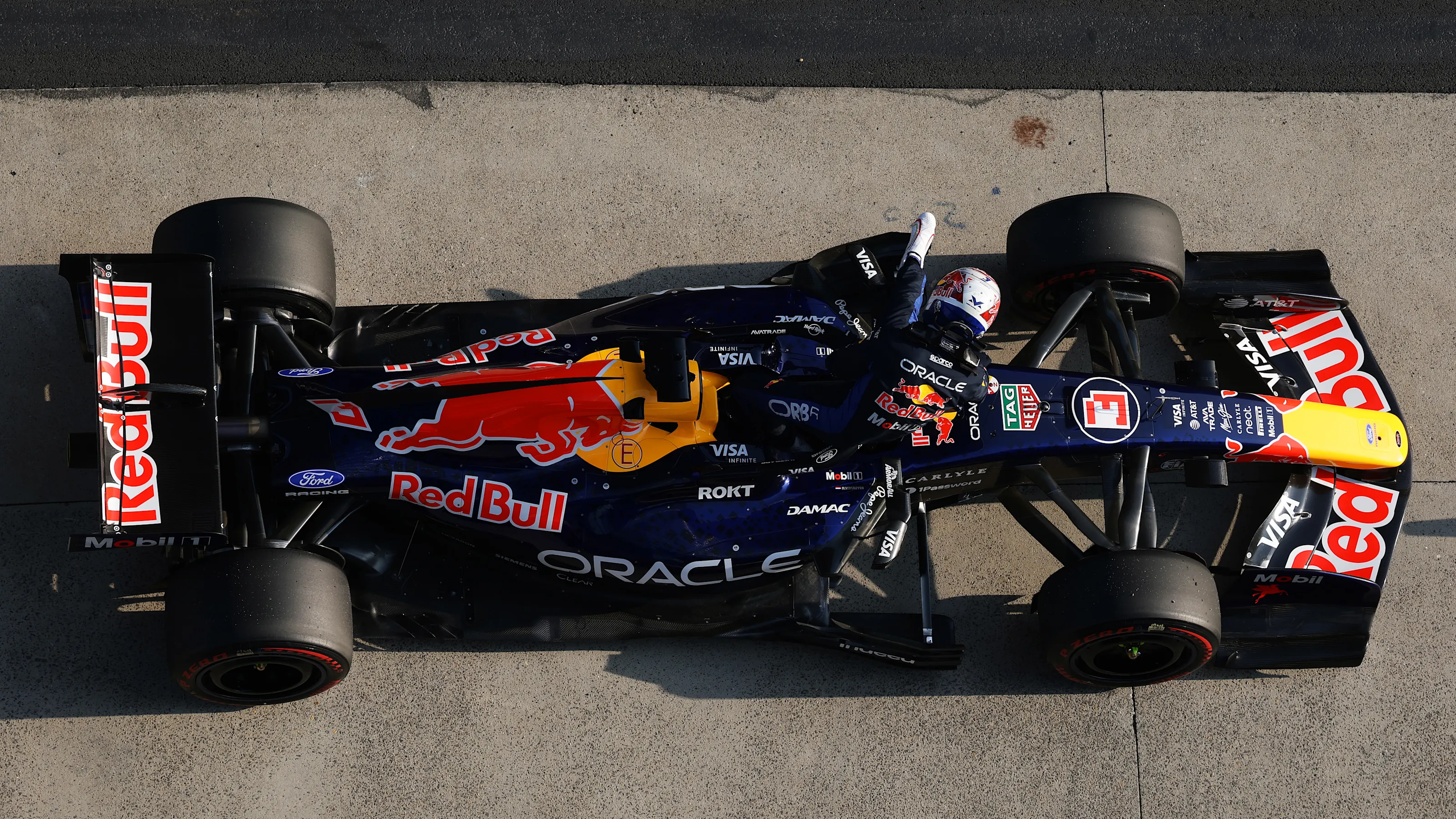 SHANGHAI, CHINA - MARCH 13: Eighth placed qualifier Max Verstappen of the Netherlands and Oracle
