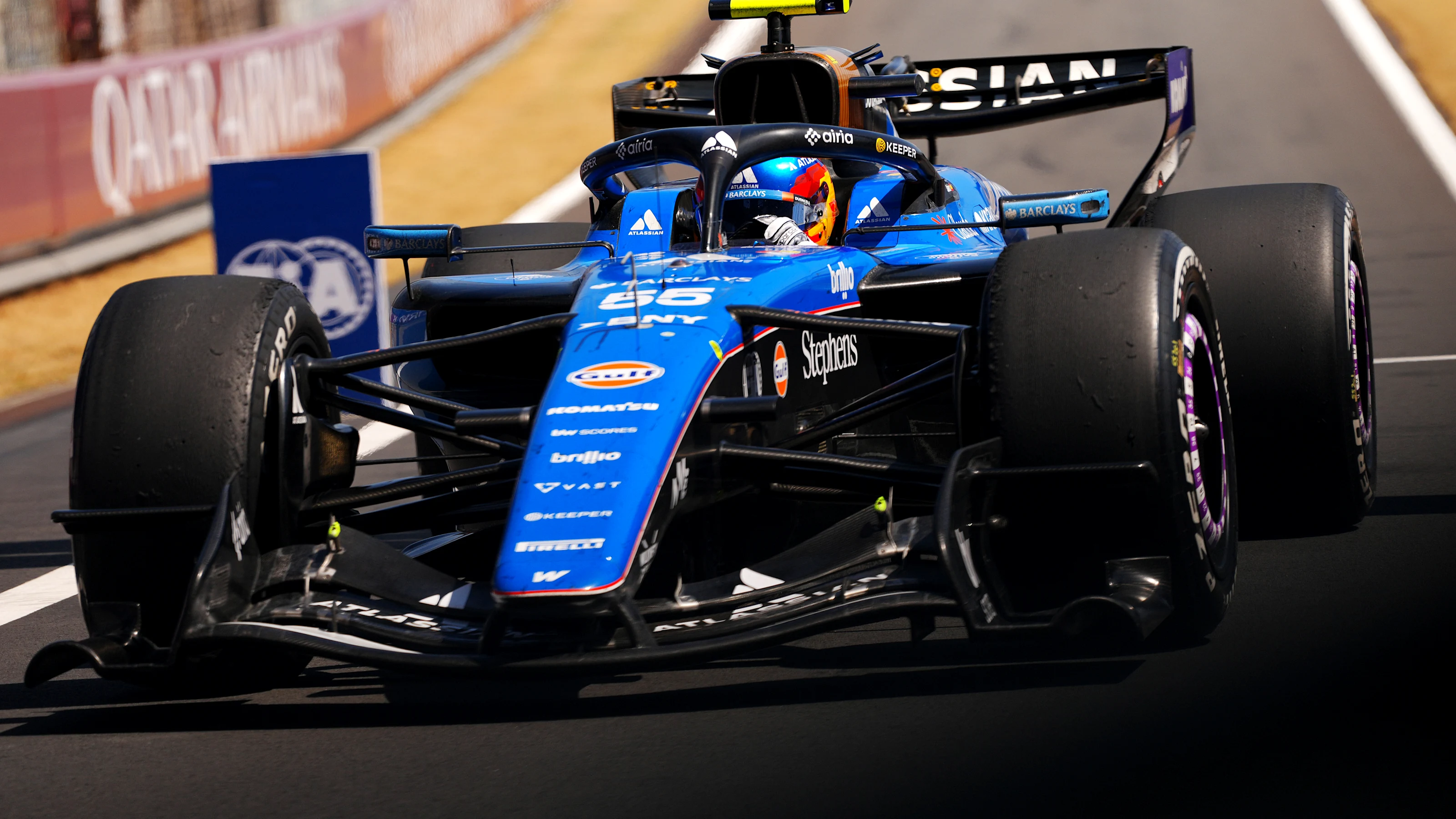 SHANGHAI, CHINA - MARCH 14: Carlos Sainz of Spain driving the (55) Williams FW48 Mercedes on track