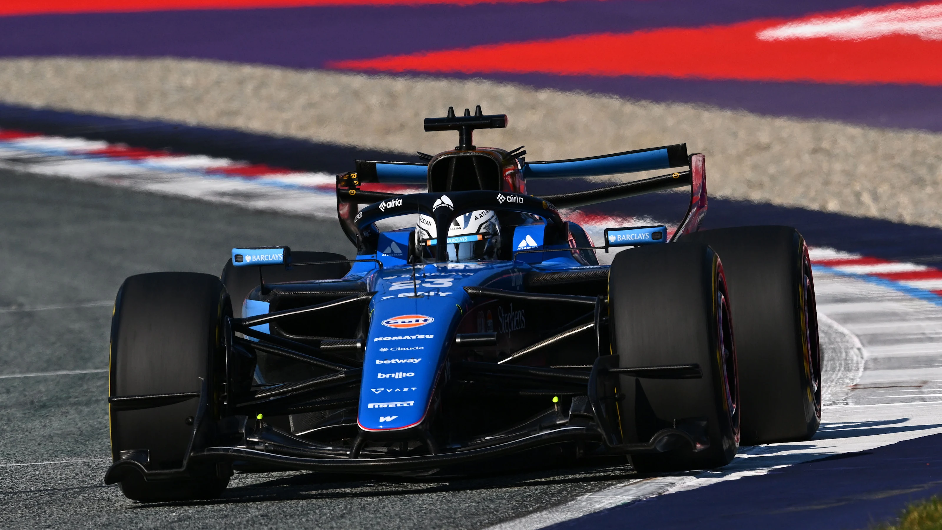 SPIELBERG, AUSTRIA - JUNE 26: Alexander Albon of Thailand driving the (23) Williams FW48 Mercedes