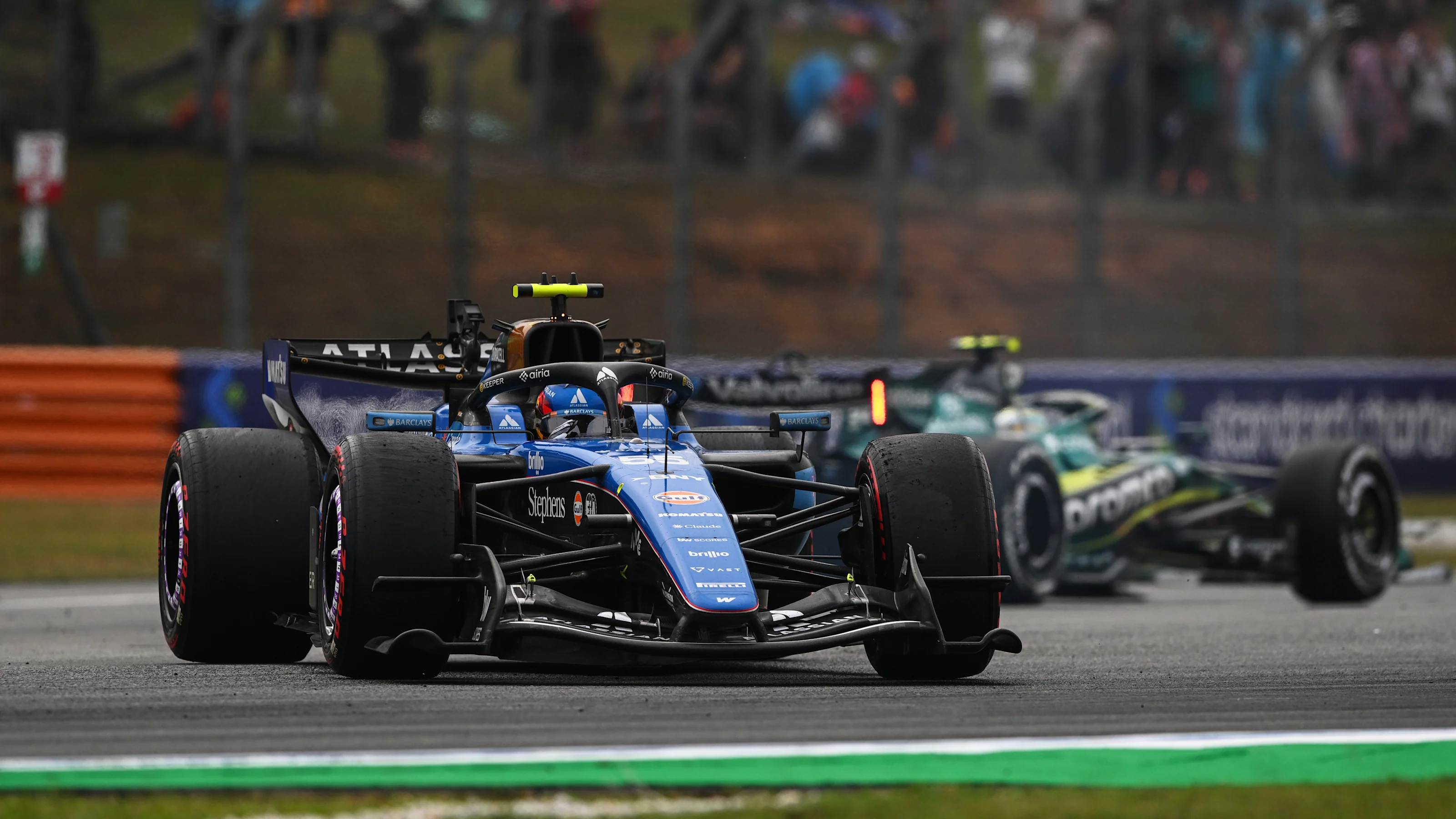KUALA LUMPUR, MALAYSIA - OCTOBER 04: Carlos Sainz of Spain driving the (55) Williams FW48 Mercedes
