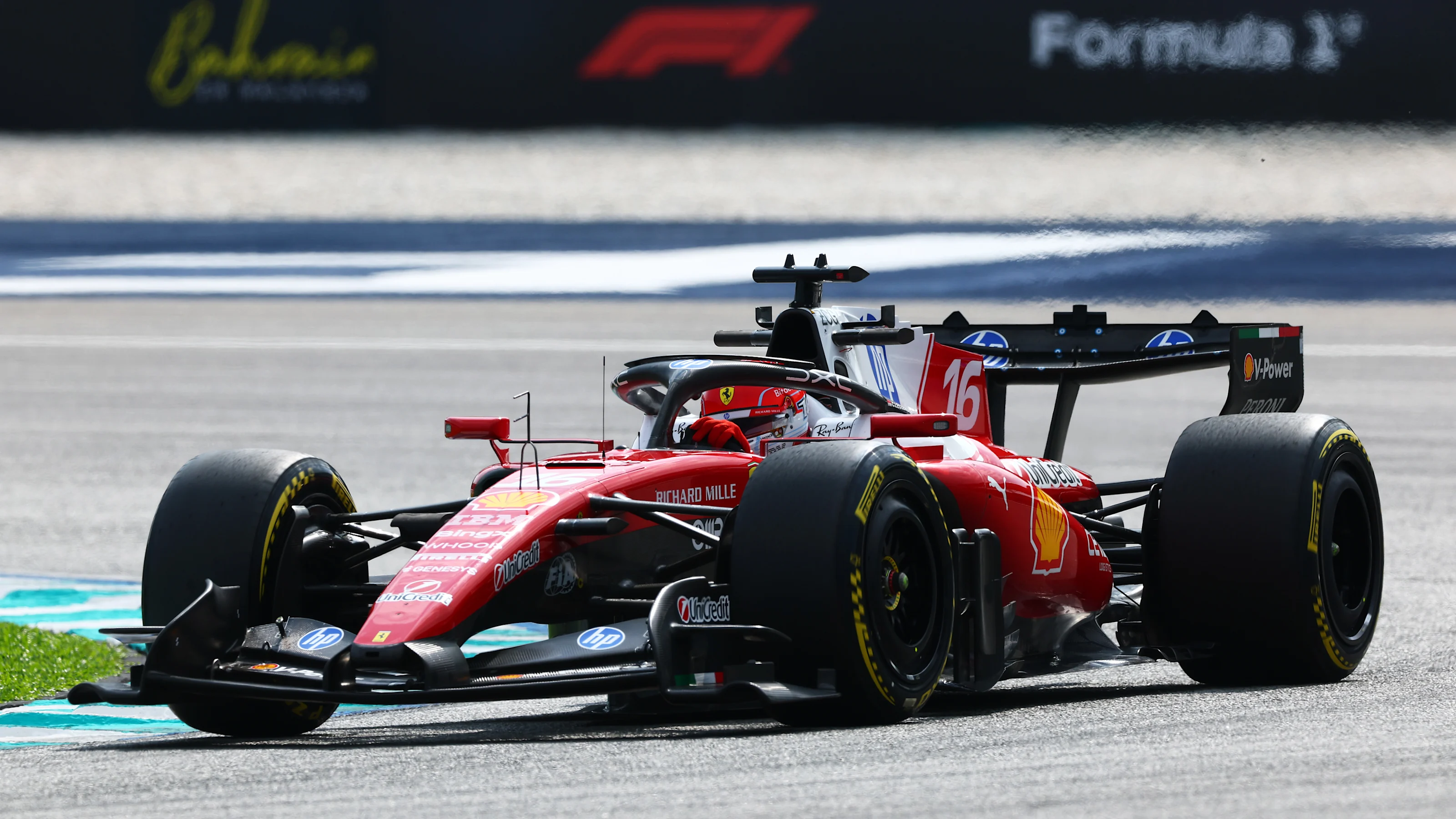 KUALA LUMPUR, MALAYSIA - OCTOBER 02: Charles Leclerc of Monaco driving the (16) Scuderia Ferrari