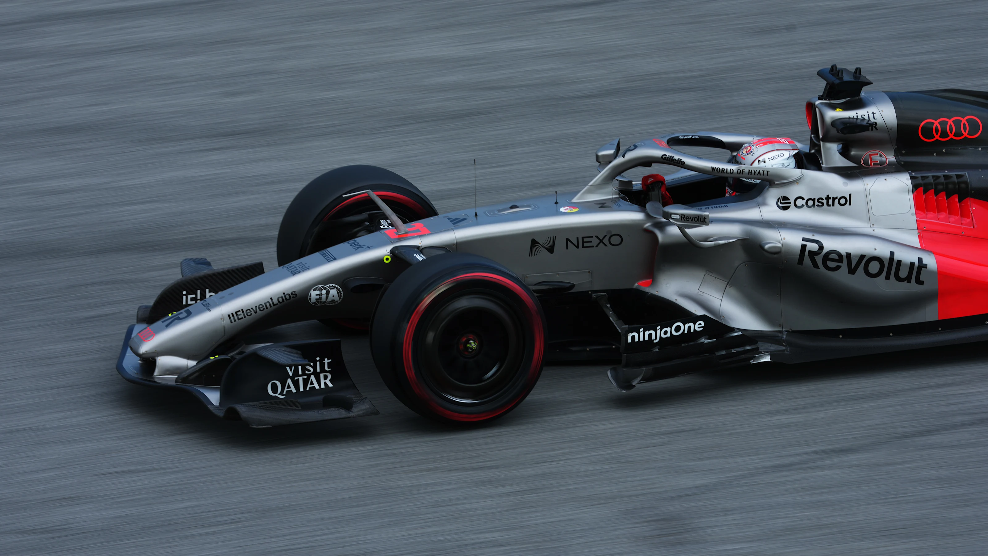 KUALA LUMPUR, MALAYSIA - OCTOBER 02: Nico Hulkenberg of Germany driving the (27) Audi F1 Team R26
