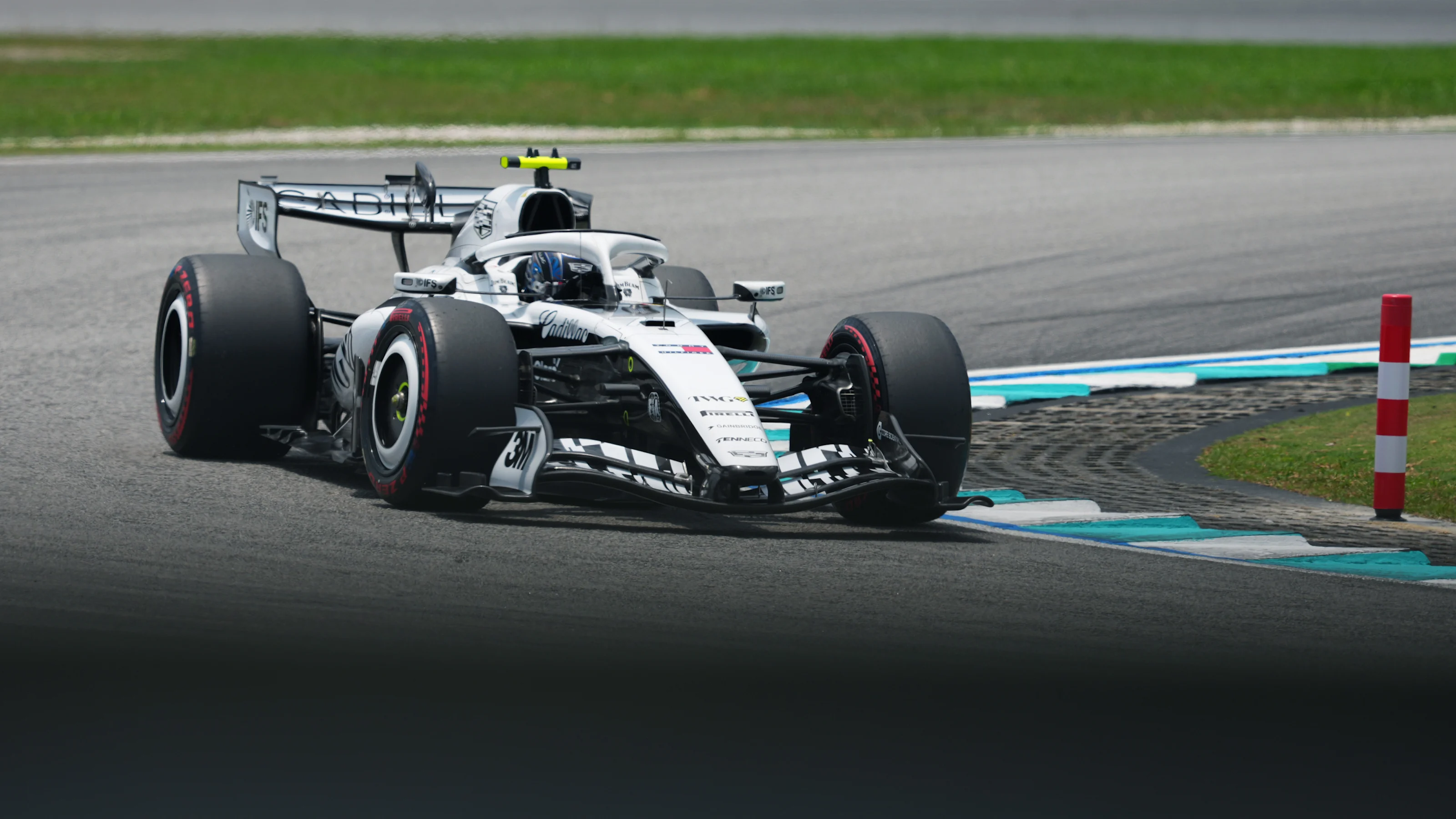 KUALA LUMPUR, MALAYSIA - OCTOBER 03: Valtteri Bottas of Finland driving the (77) Cadillac F1 Team