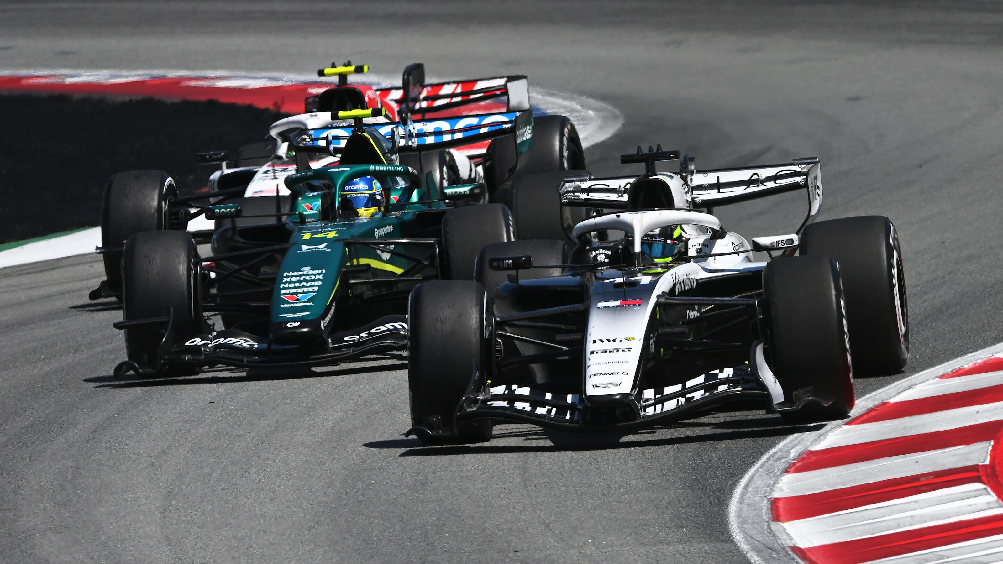 BARCELONA, SPAIN - JUNE 14: Sergio Perez of Mexico driving the (11) Cadillac F1 Team MAC-26 Ferrari
