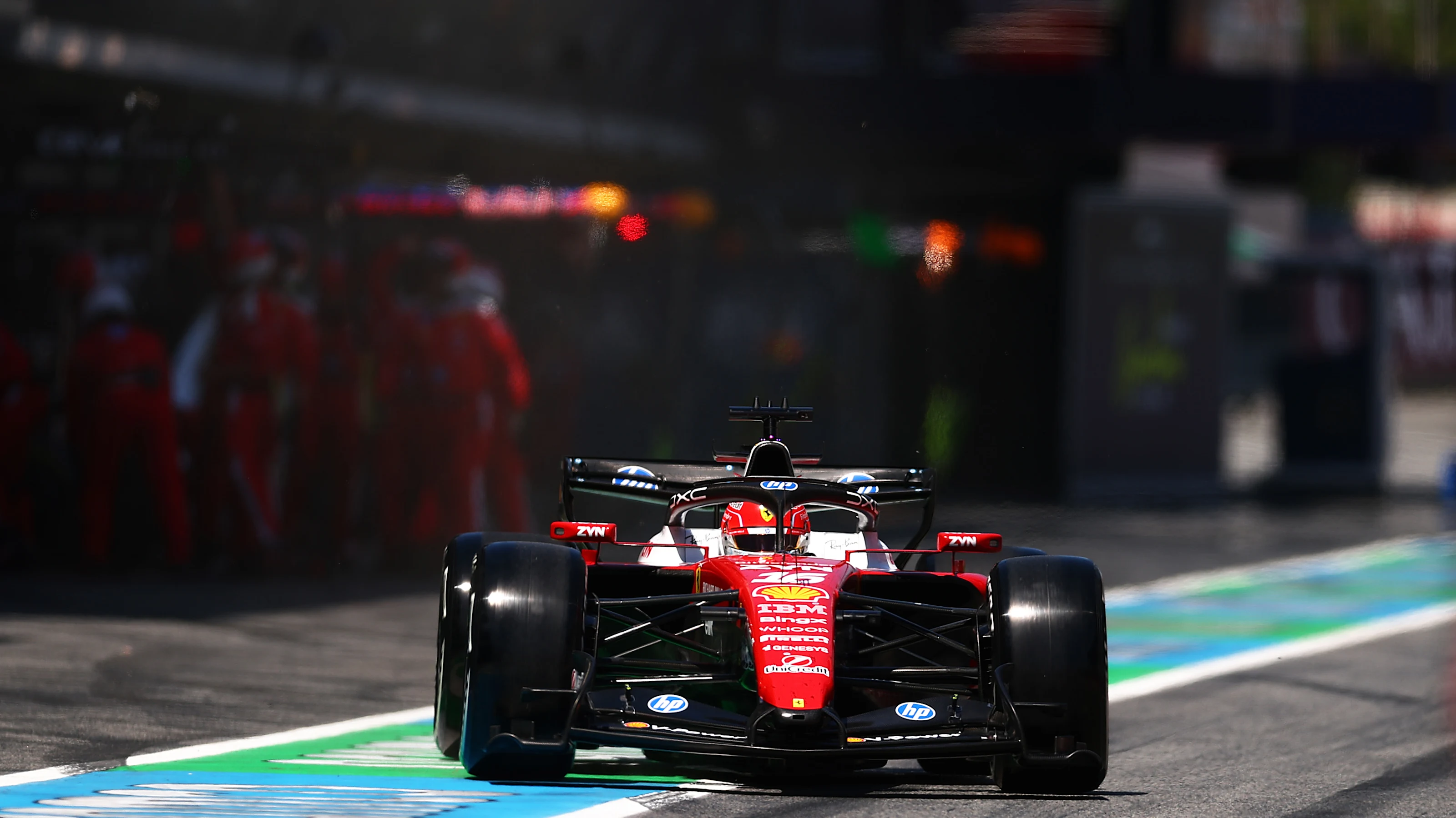 BARCELONA, SPAIN - JUNE 14: Charles Leclerc of Monaco driving the (16) Scuderia Ferrari SF-26 in