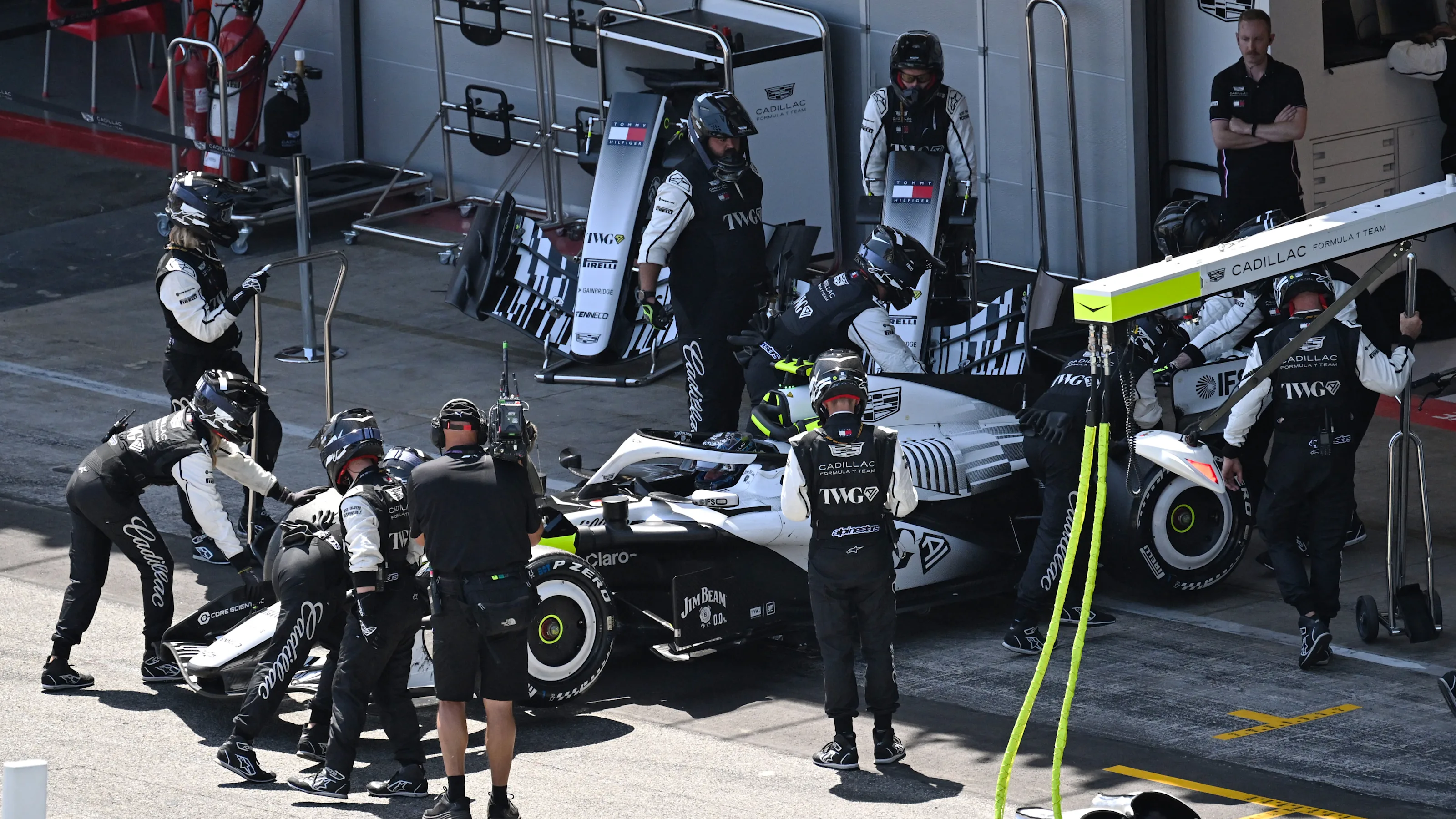 BARCELONA, SPAIN - JUNE 14: Valtteri Bottas of Finland and Cadillac F1 Team is retired to the