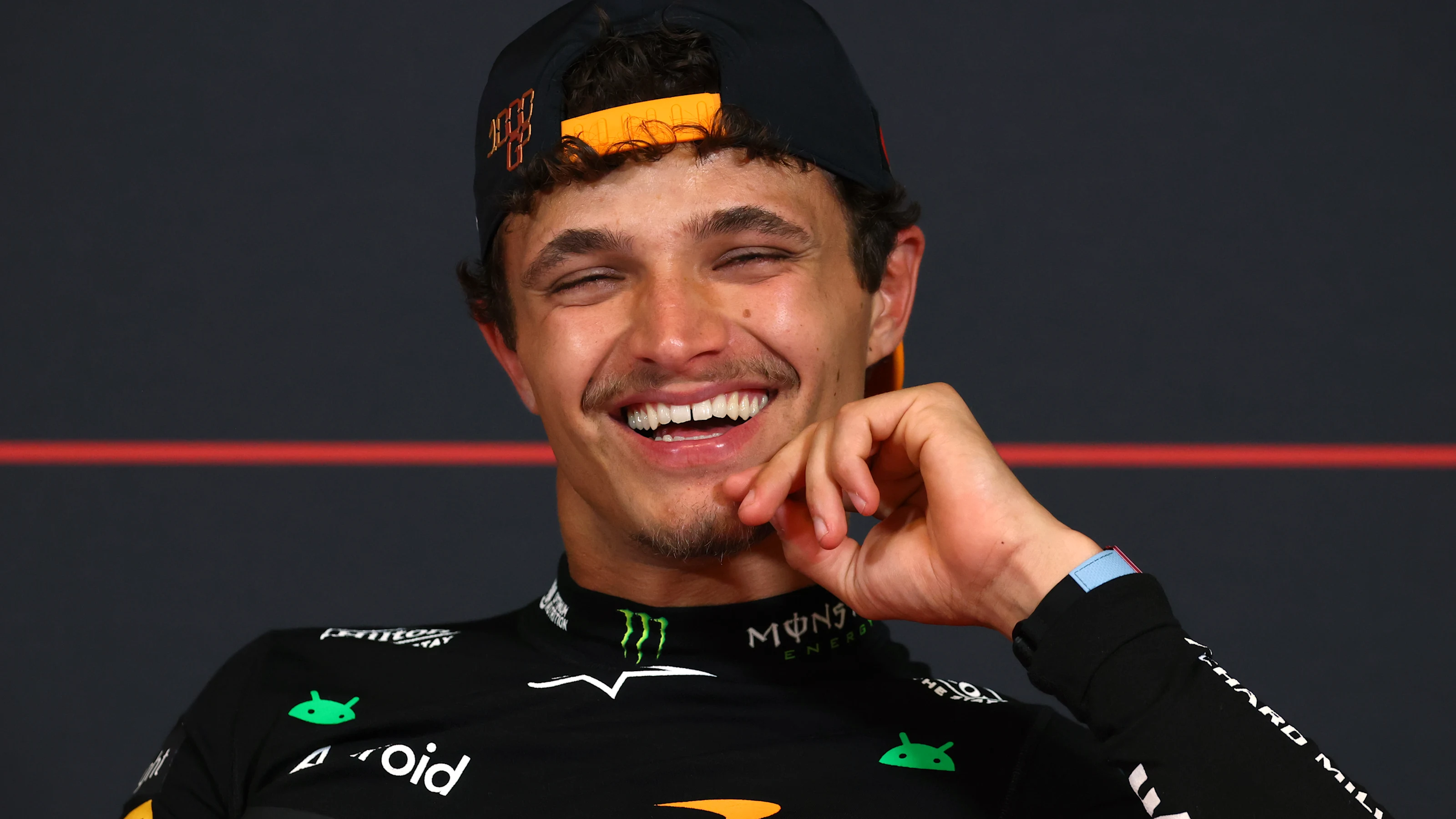 BARCELONA, SPAIN - JUNE 14: Third placed Lando Norris of Great Britain and McLaren in the Drivers