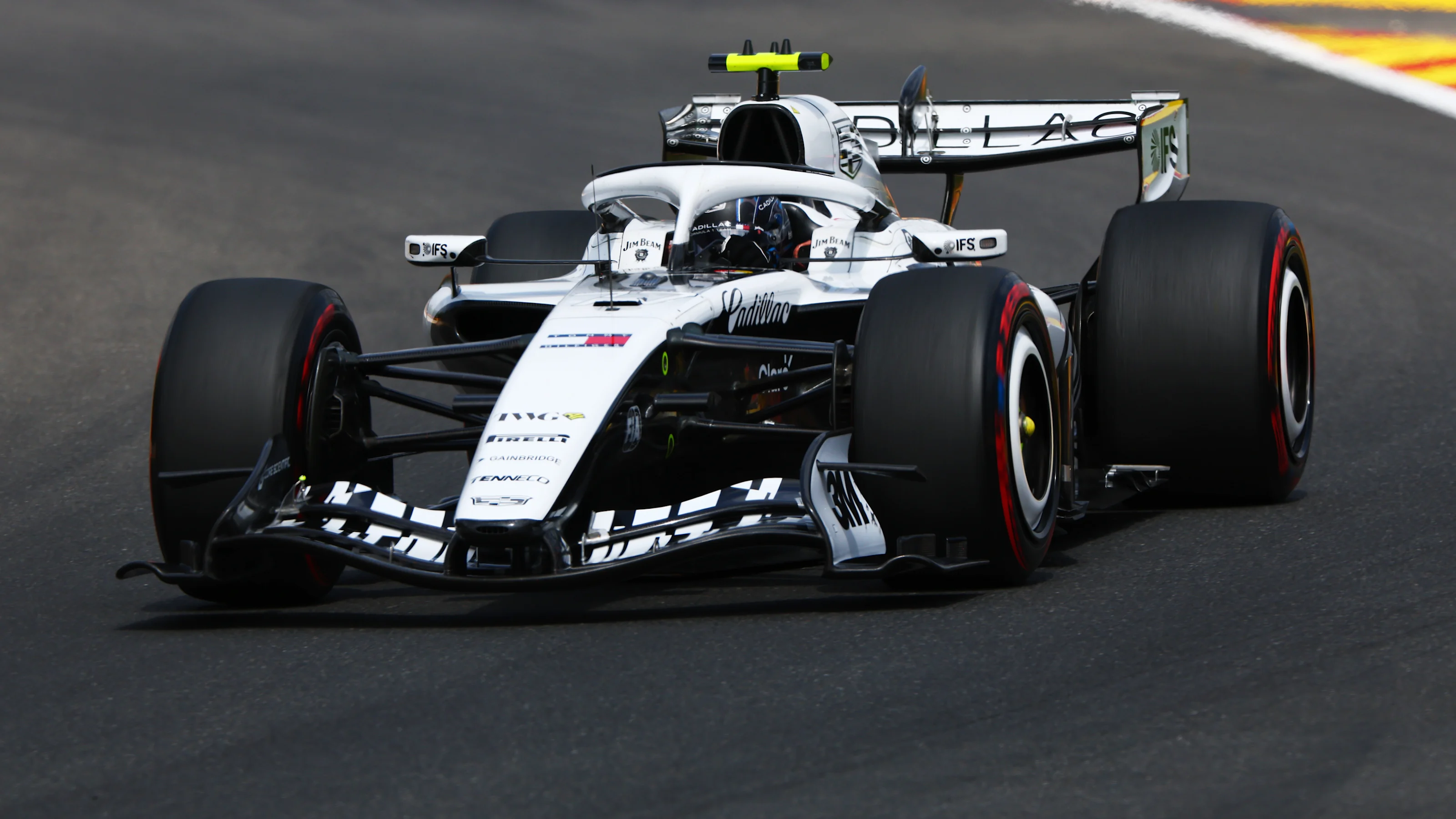 SPA, BELGIUM - JULY 18: Valtteri Bottas of Finland driving the (77) Cadillac F1 Team MAC-26 Ferrari