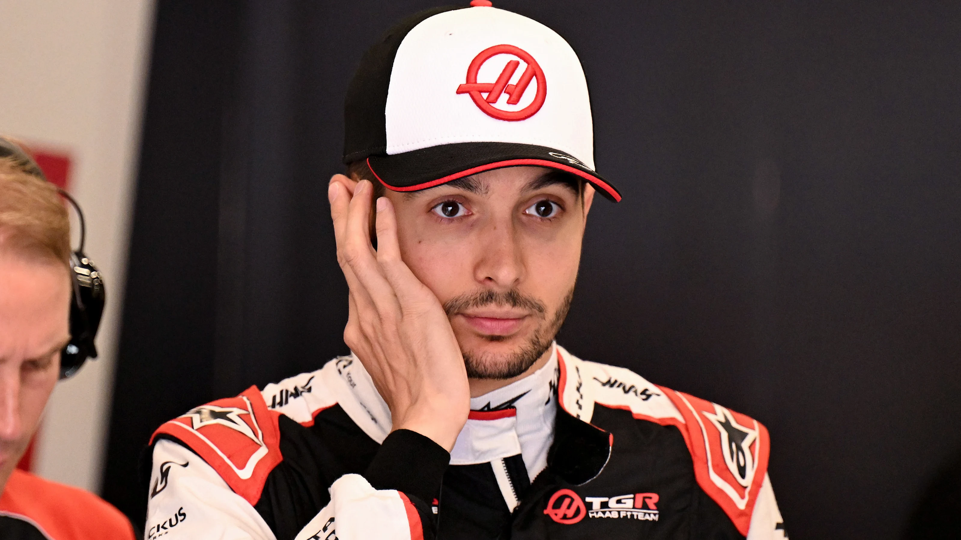 SPA, BELGIUM - JULY 18: Esteban Ocon of France and Haas F1 looks on during final practice ahead of