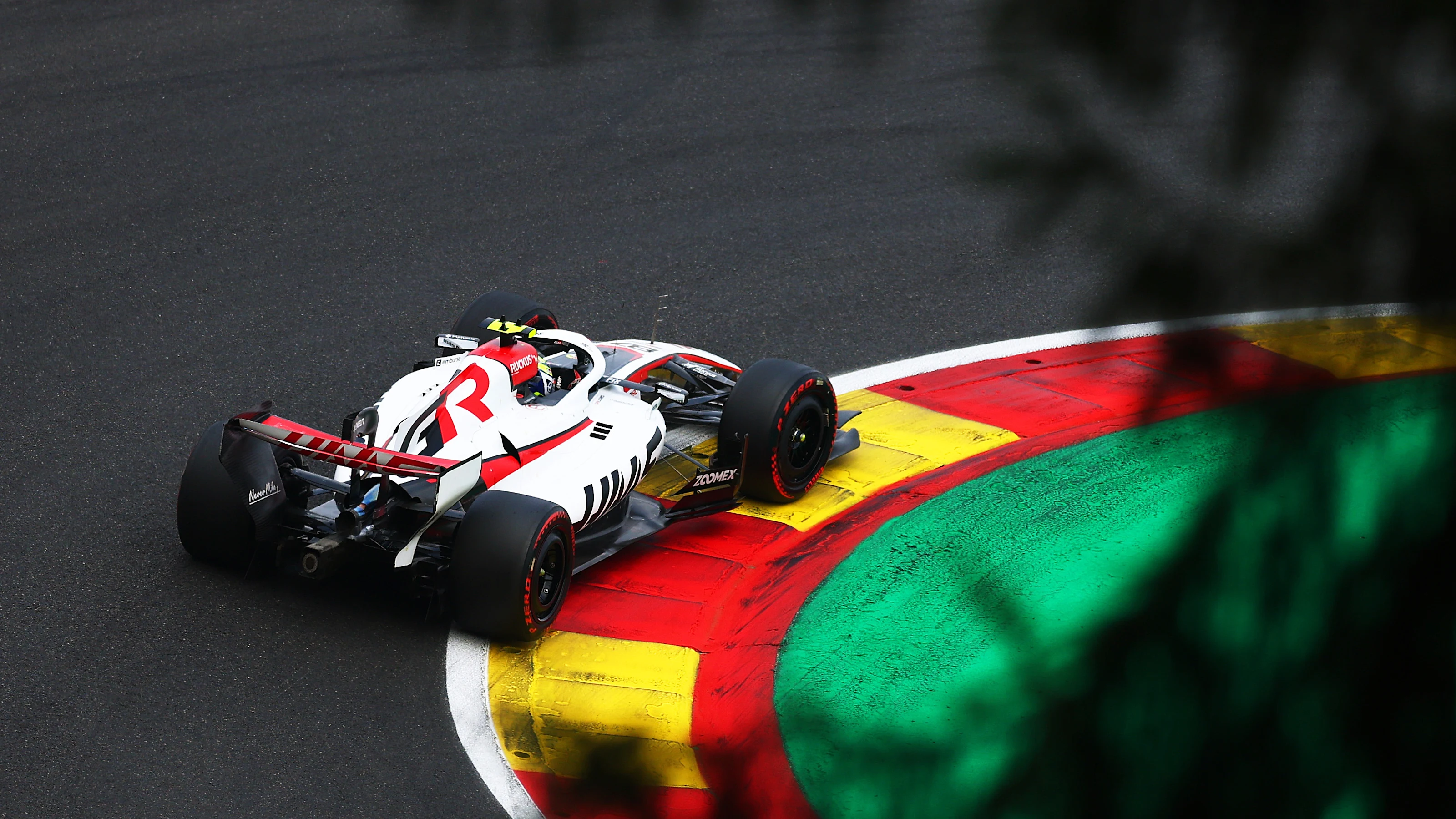 SPA, BELGIUM - JULY 18: Oliver Bearman of Great Britain driving the (87) Haas F1 VF-26 Ferrari on