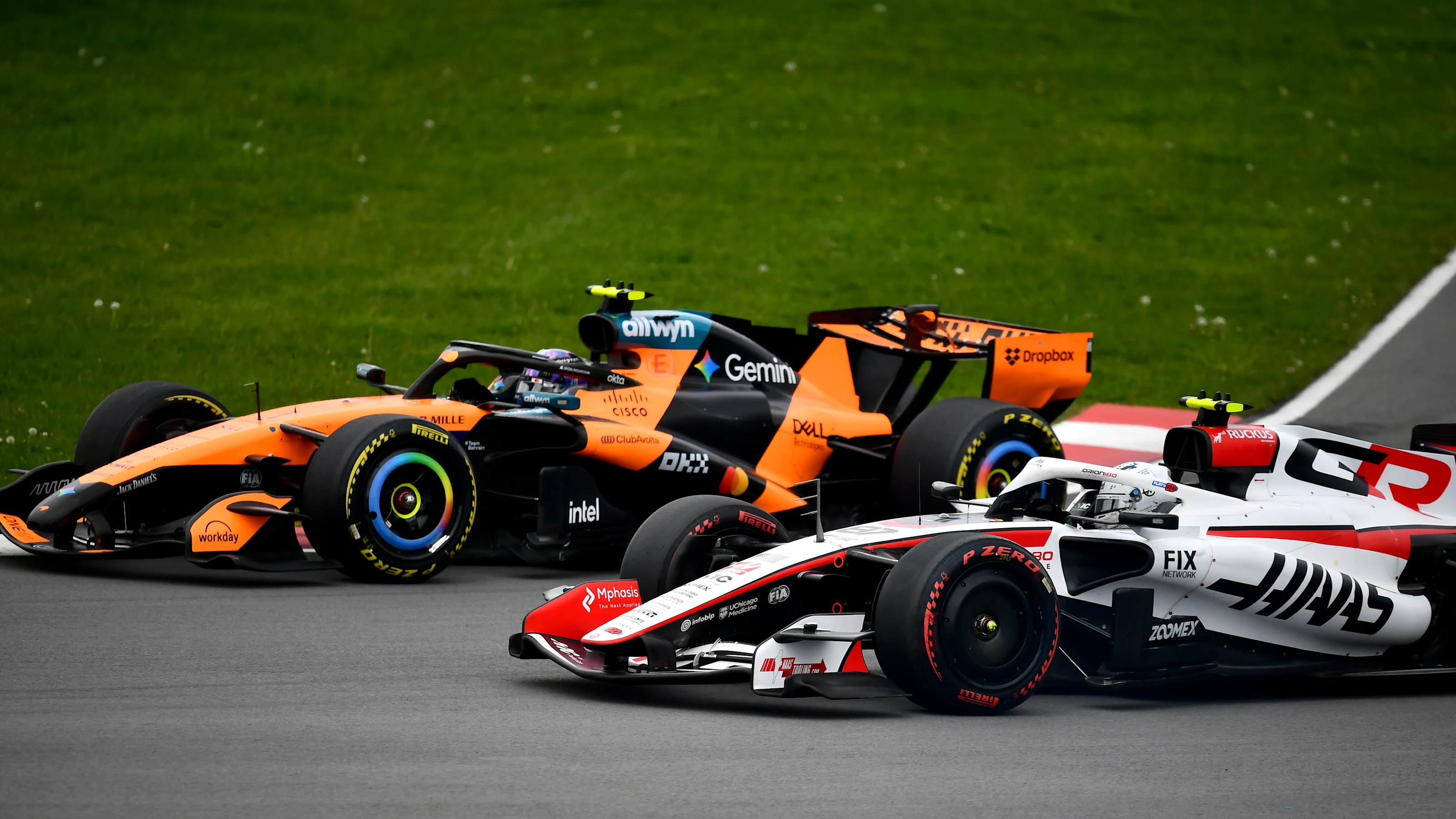MONTREAL, QUEBEC - MAY 24: Lando Norris of Great Britain driving the (1) McLaren MCL40 Mercedes and