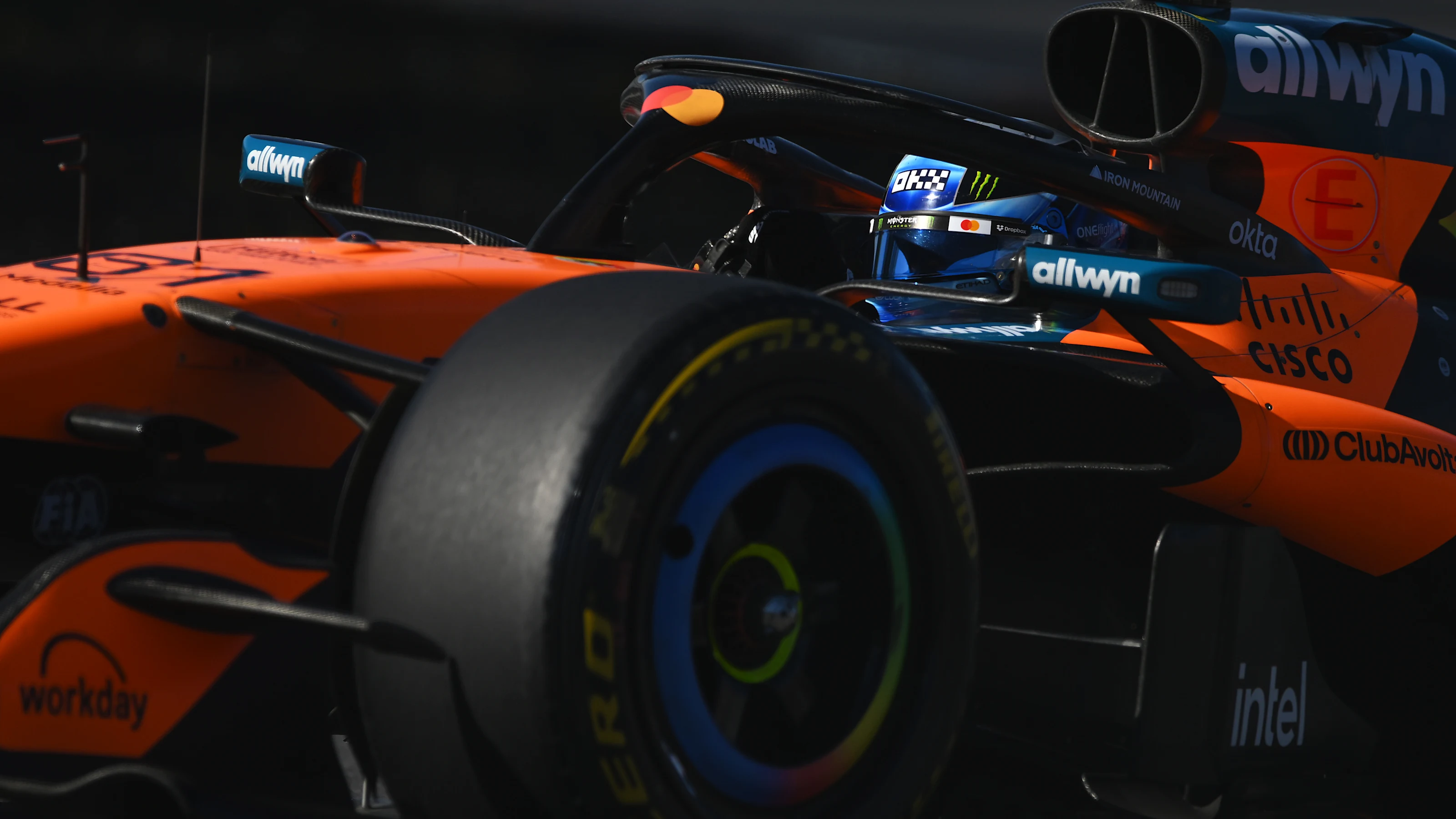 MONTREAL, QUEBEC - MAY 22: Oscar Piastri of Australia driving the (81) McLaren MCL40 Mercedes on