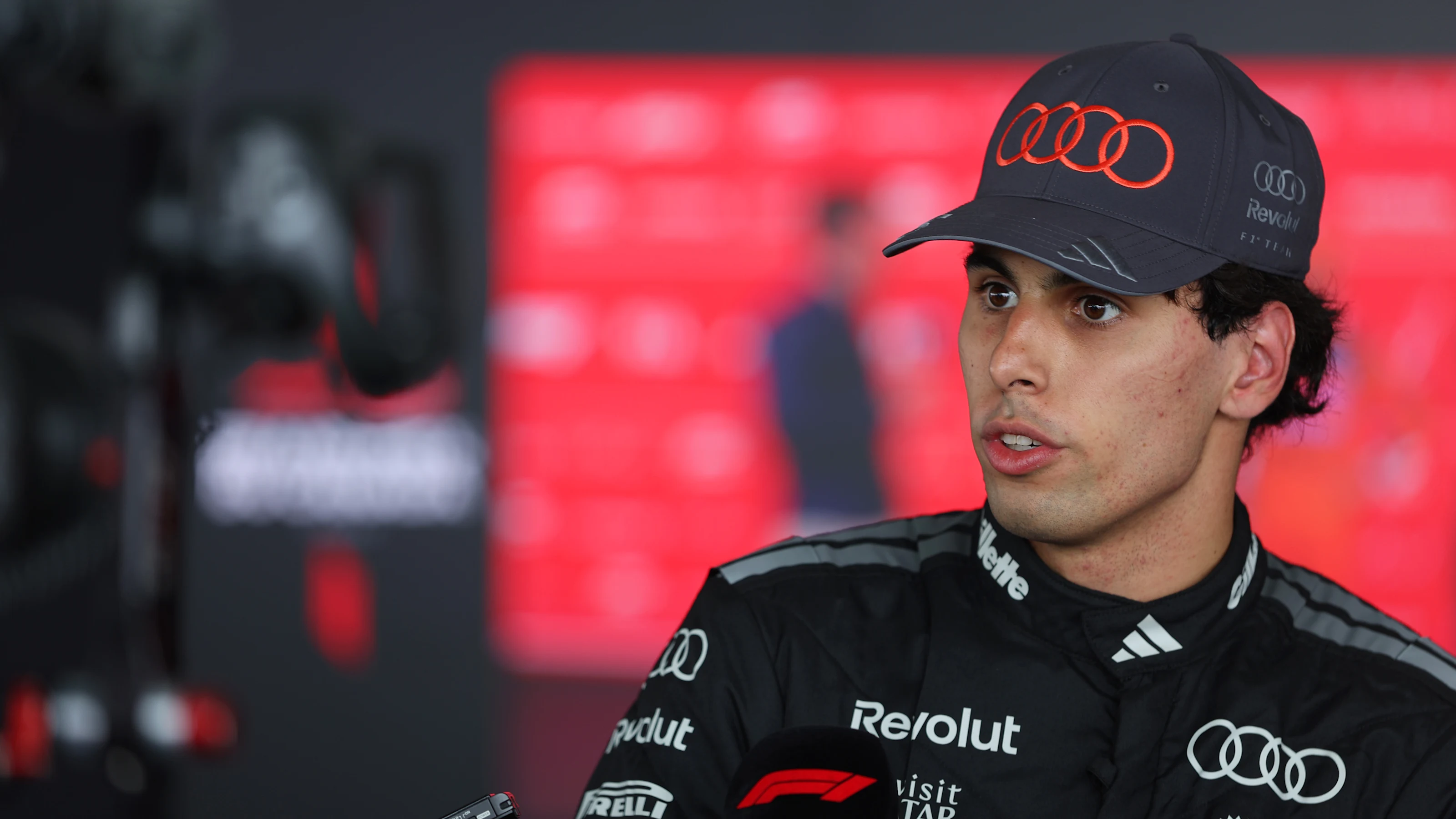 MONTREAL, QUEBEC - MAY 23: Twelfth placed Gabriel Bortoleto of Brazil and Audi F1 Team is