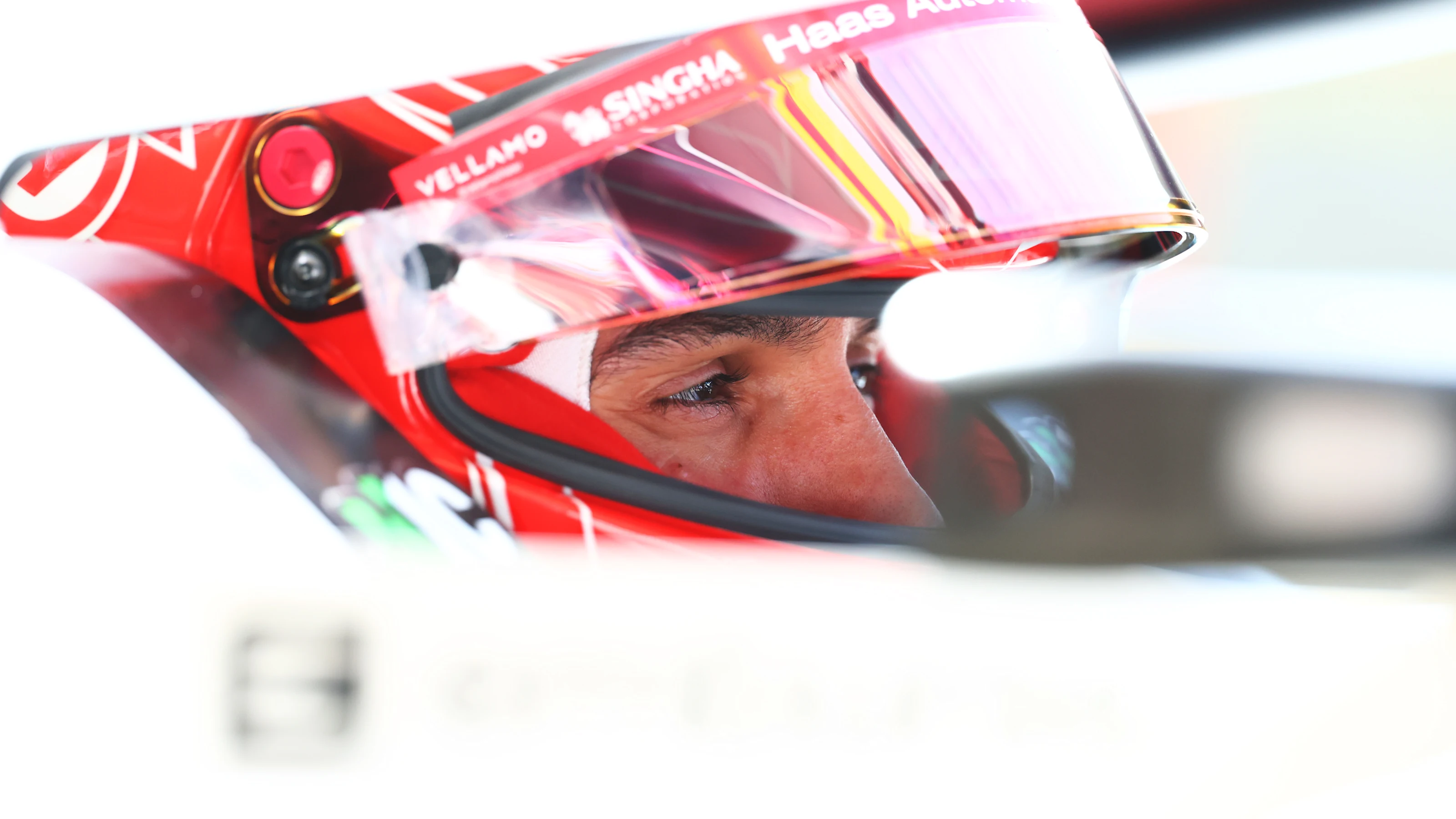 NORTHAMPTON, ENGLAND - JULY 03: Esteban Ocon of France and Haas F1 prepares to drive during Sprint