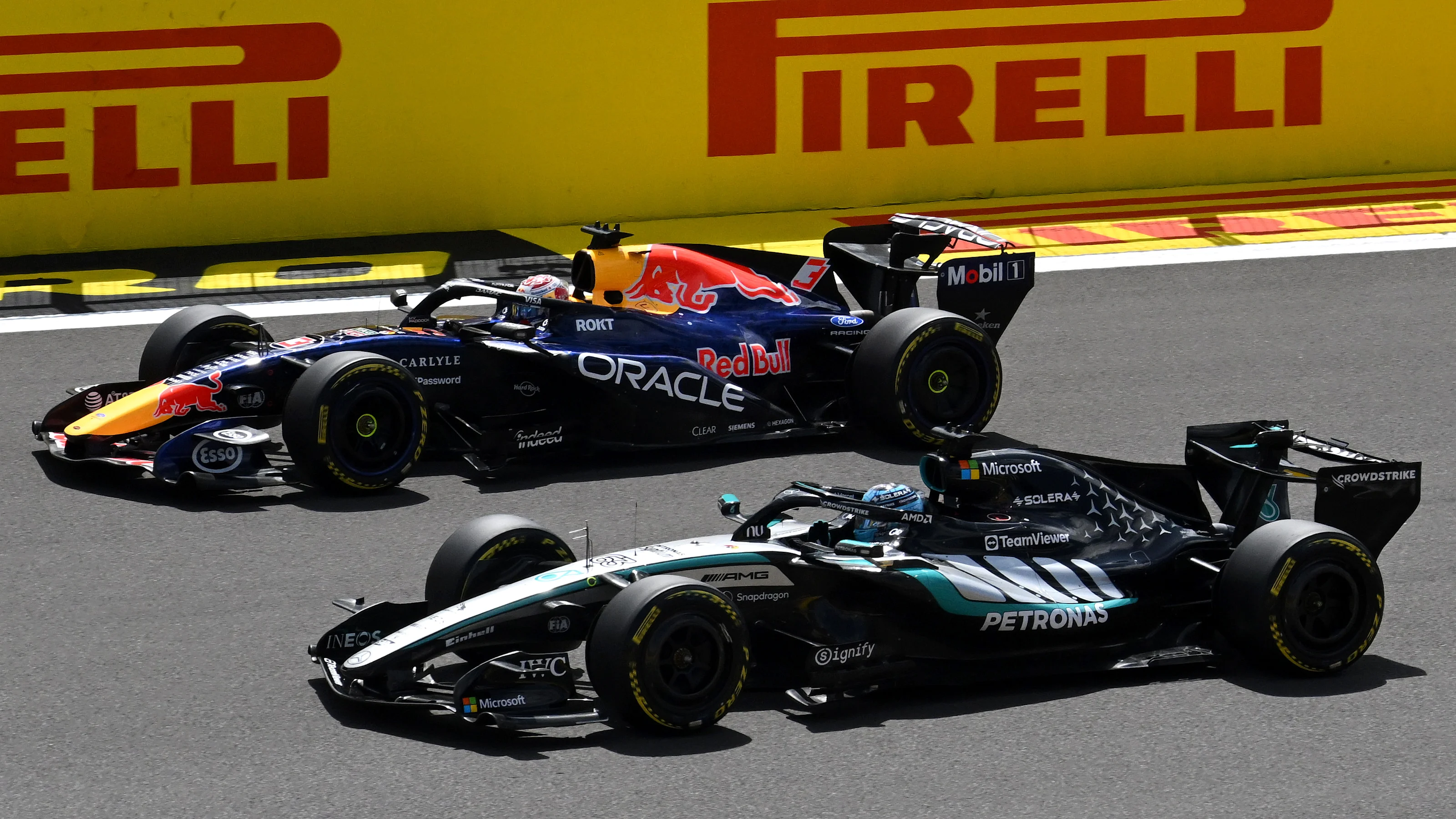 NORTHAMPTON, ENGLAND - JULY 04: Max Verstappen of the Netherlands driving the (3) Oracle Red Bull