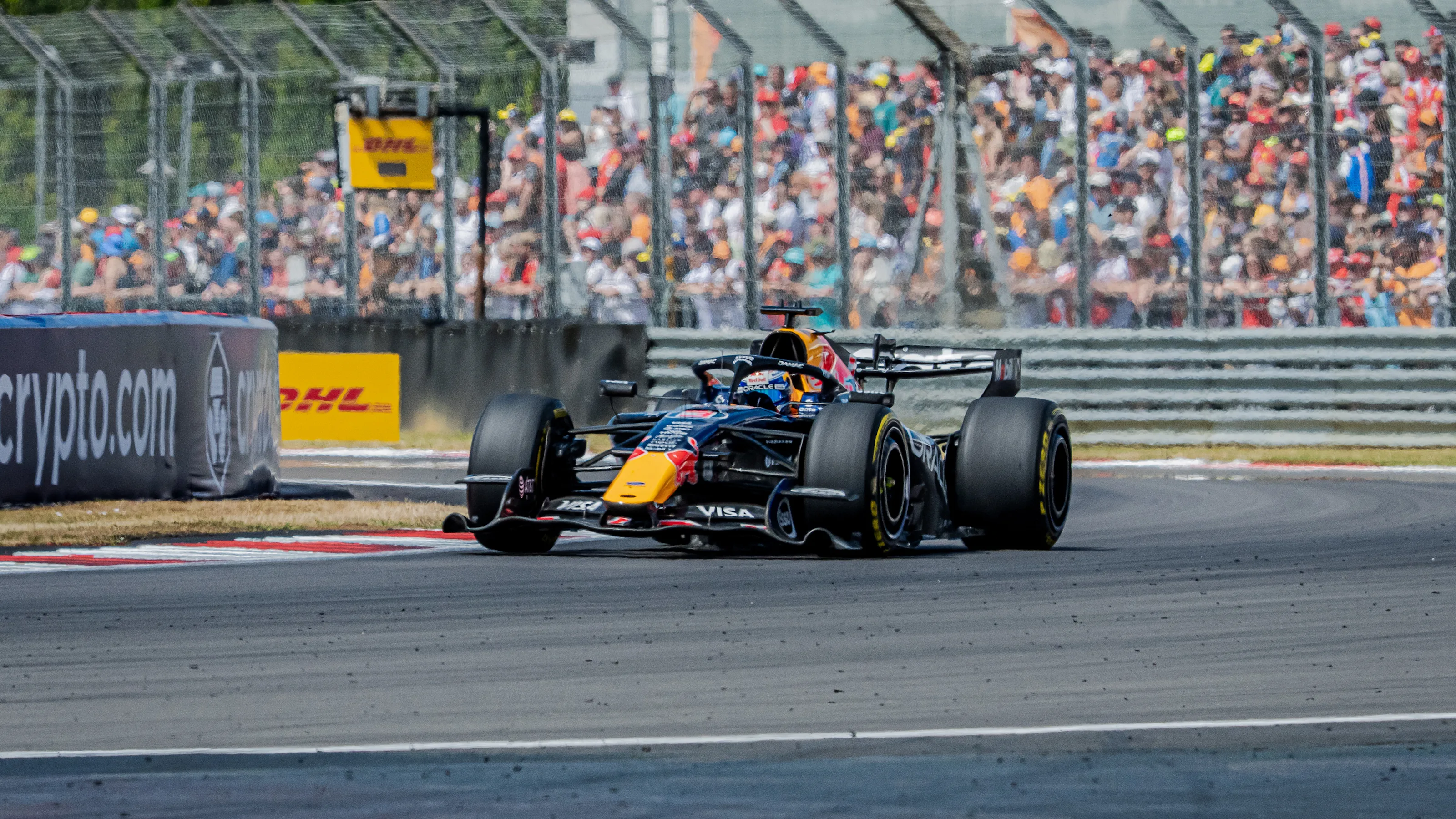 NORTHAMPTON, ENGLAND - JULY 04: (EDITORS NOTE: Image has been digitally enhanced.) Max Verstappen