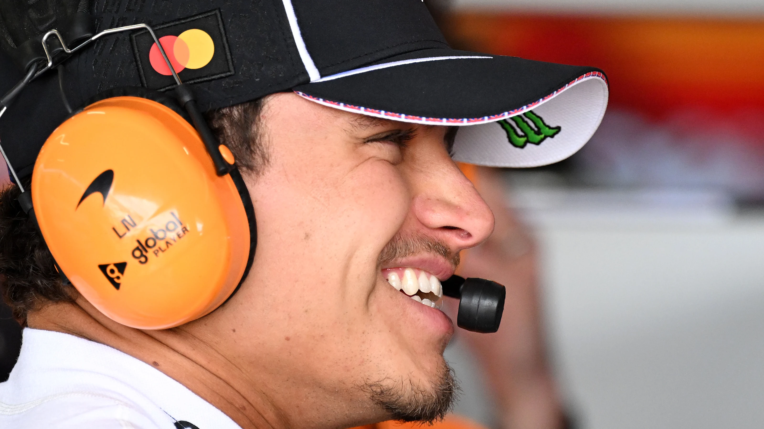 NORTHAMPTON, ENGLAND - JULY 04: Lando Norris of Great Britain and McLaren looks on in the garage