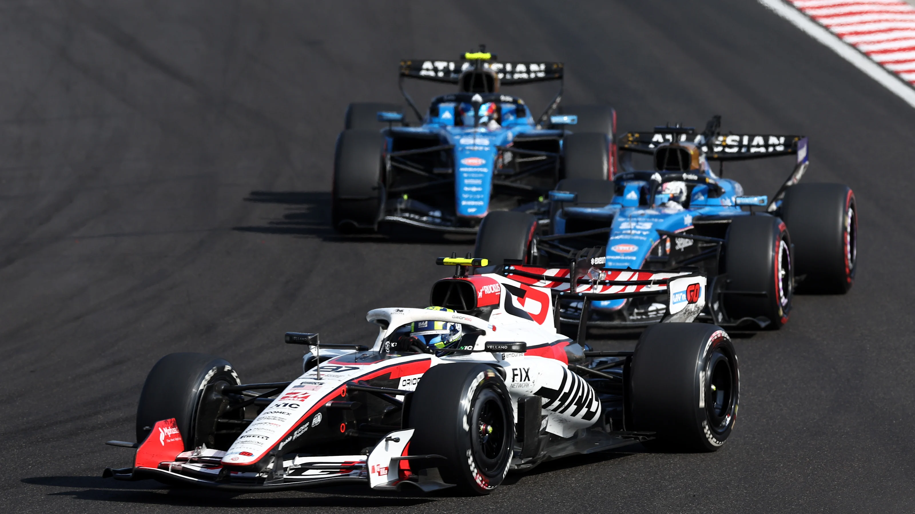 BUDAPEST, HUNGARY - JULY 26: Oliver Bearman of Great Britain driving the (87) Haas F1 VF-26 Ferrari
