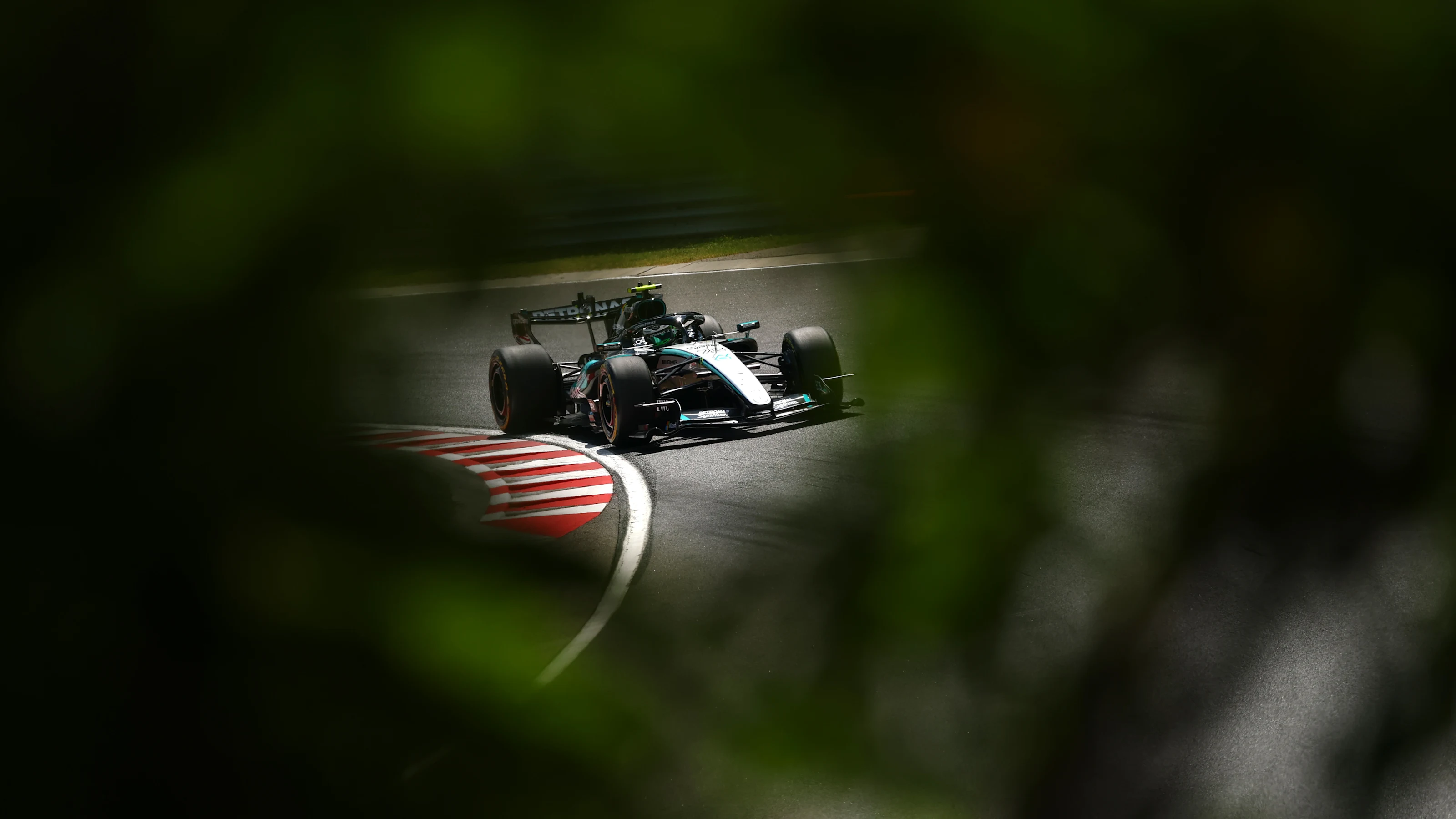 BUDAPEST, HUNGARY - JULY 24: Frederik Vesti of Denmark driving the (72) Mercedes AMG Petronas F1