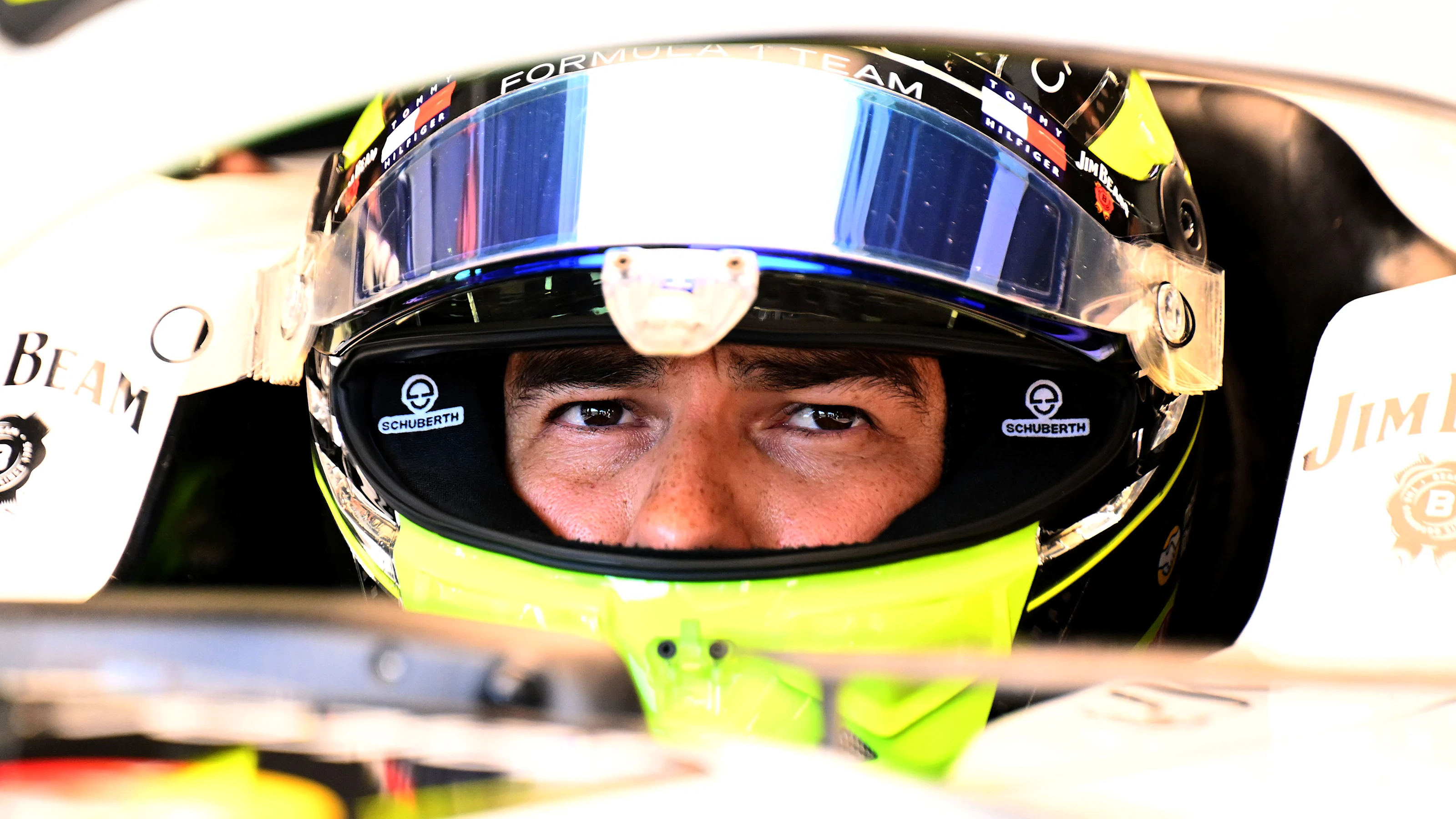BUDAPEST, HUNGARY - JULY 24: Sergio Perez of Mexico and Cadillac F1 Team pt during practice ahead