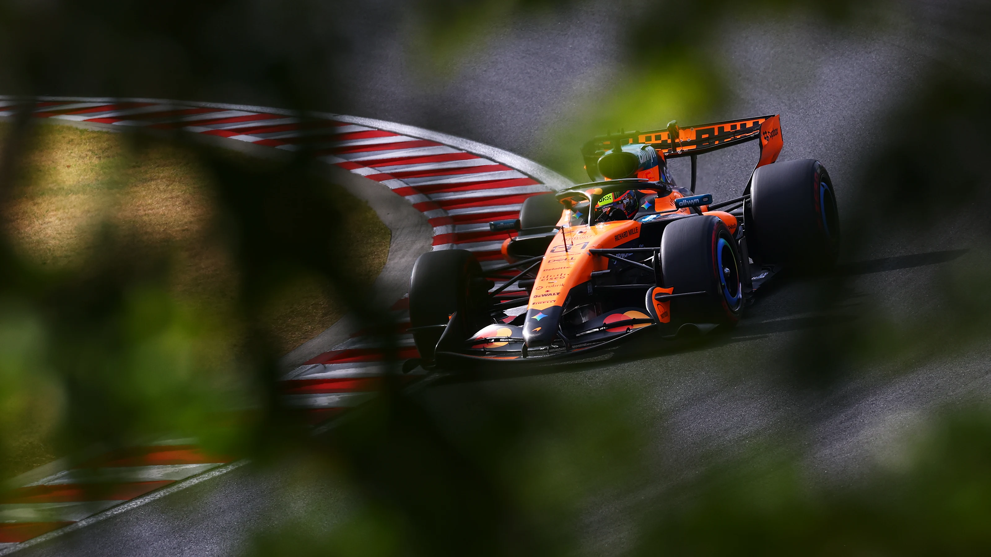 BUDAPEST, HUNGARY - JULY 25: Oscar Piastri of Australia driving the (81) McLaren MCL40 Mercedes on