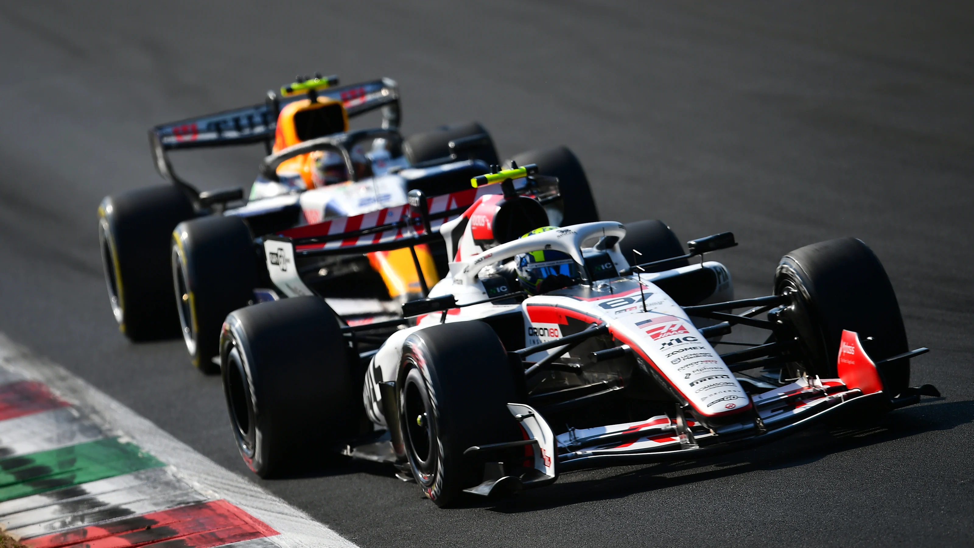 MONZA, ITALY - SEPTEMBER 06: Oliver Bearman of Great Britain driving the (87) Haas F1 VF-26 Ferrari