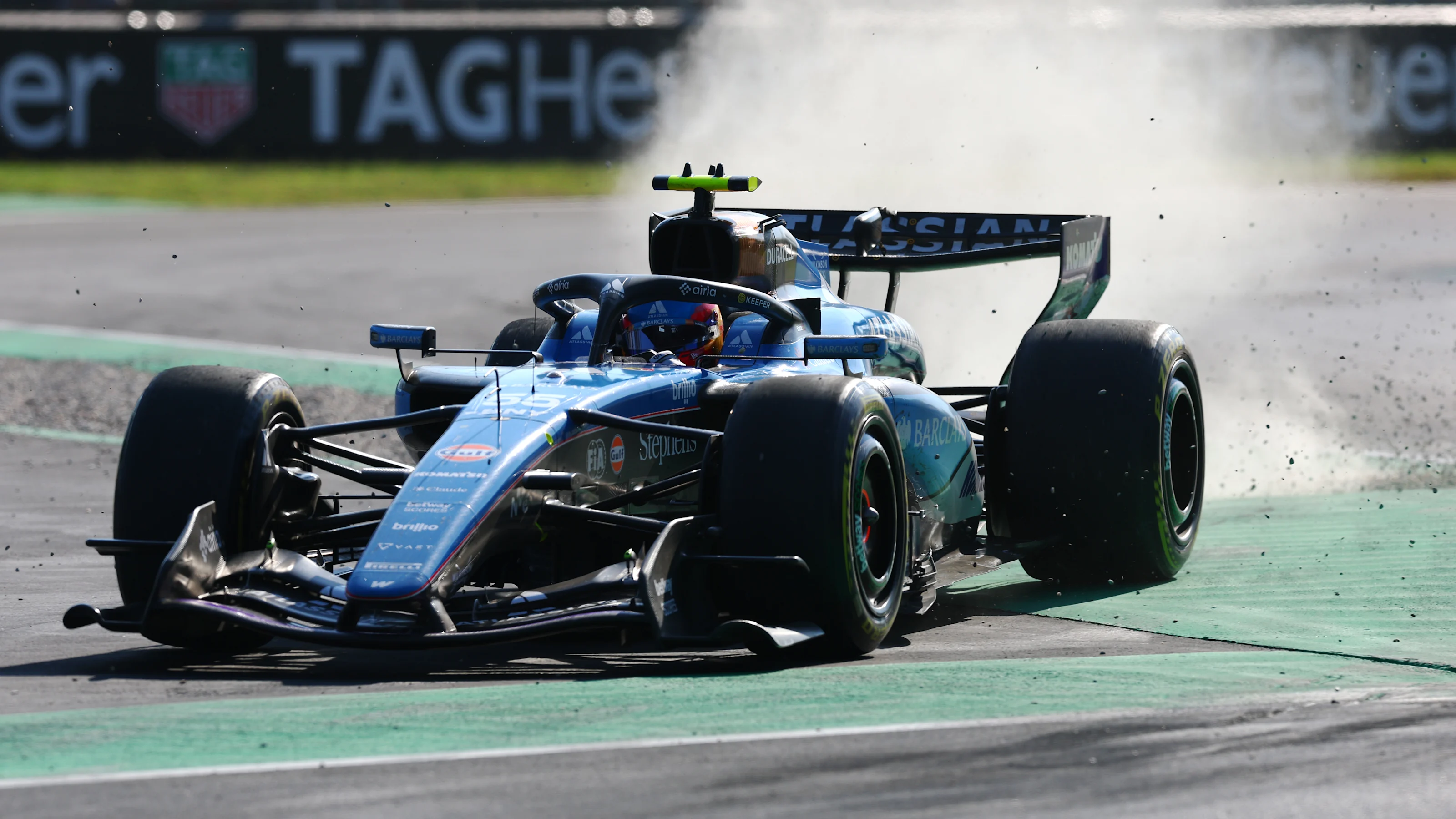 MONZA, ITALY - SEPTEMBER 06: Carlos Sainz of Spain driving the (55) Williams FW48 Mercedes runs