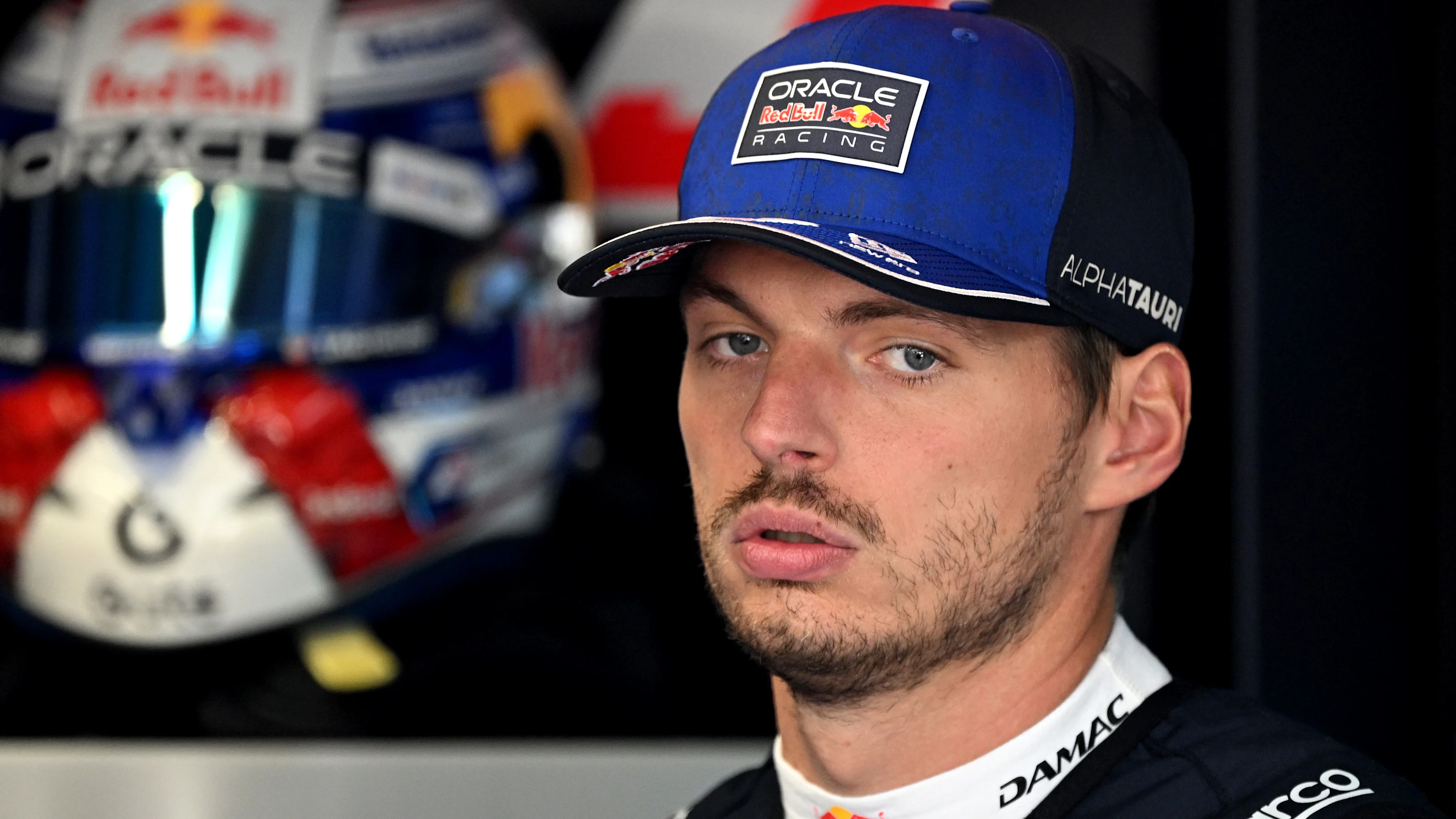 MONZA, ITALY - SEPTEMBER 04: Max Verstappen of the Netherlands and Oracle Red Bull Racing looks on