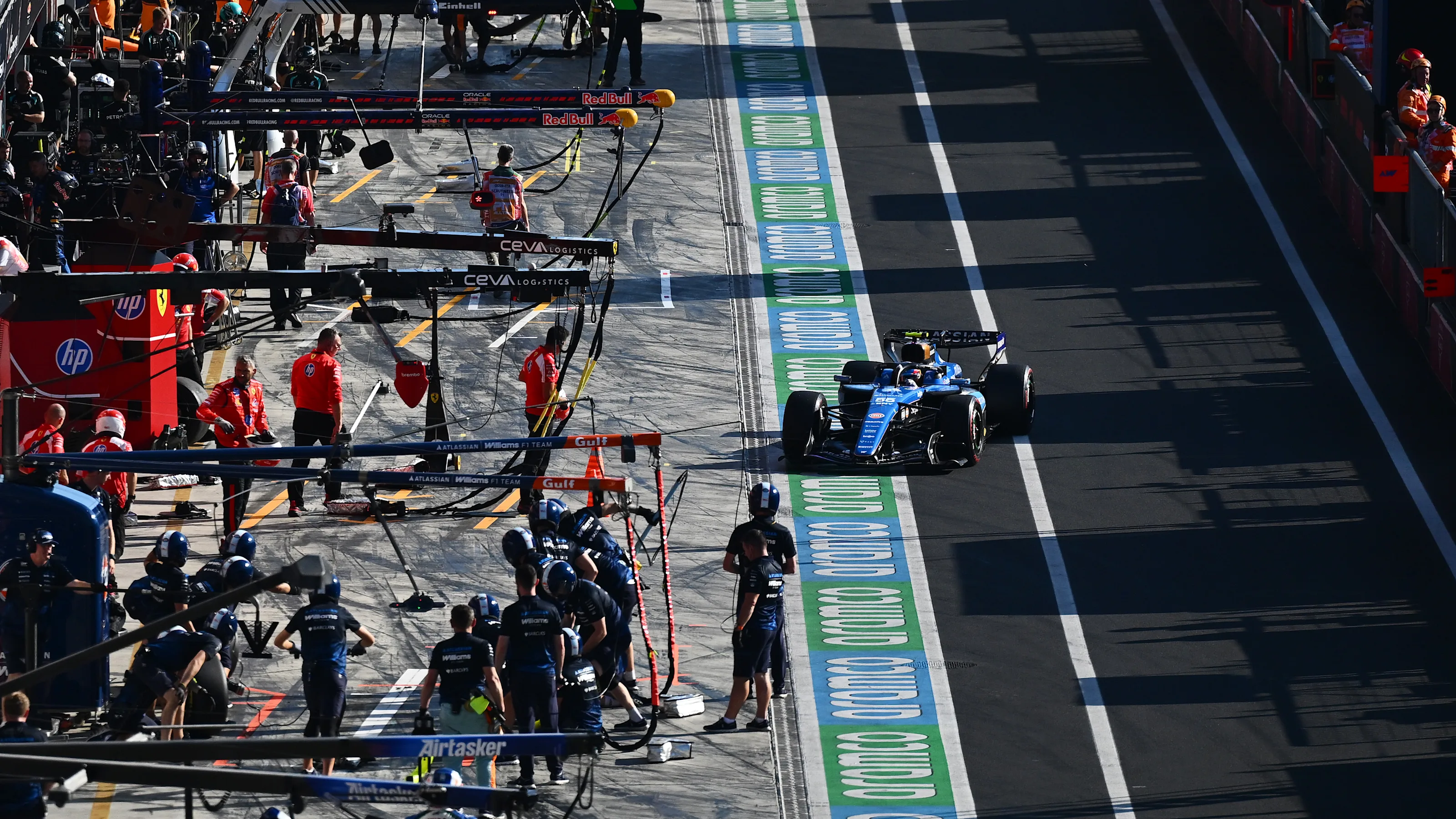 MONZA, ITALY - SEPTEMBER 04: Carlos Sainz of Spain driving the (55) Williams FW48 Mercedes in the