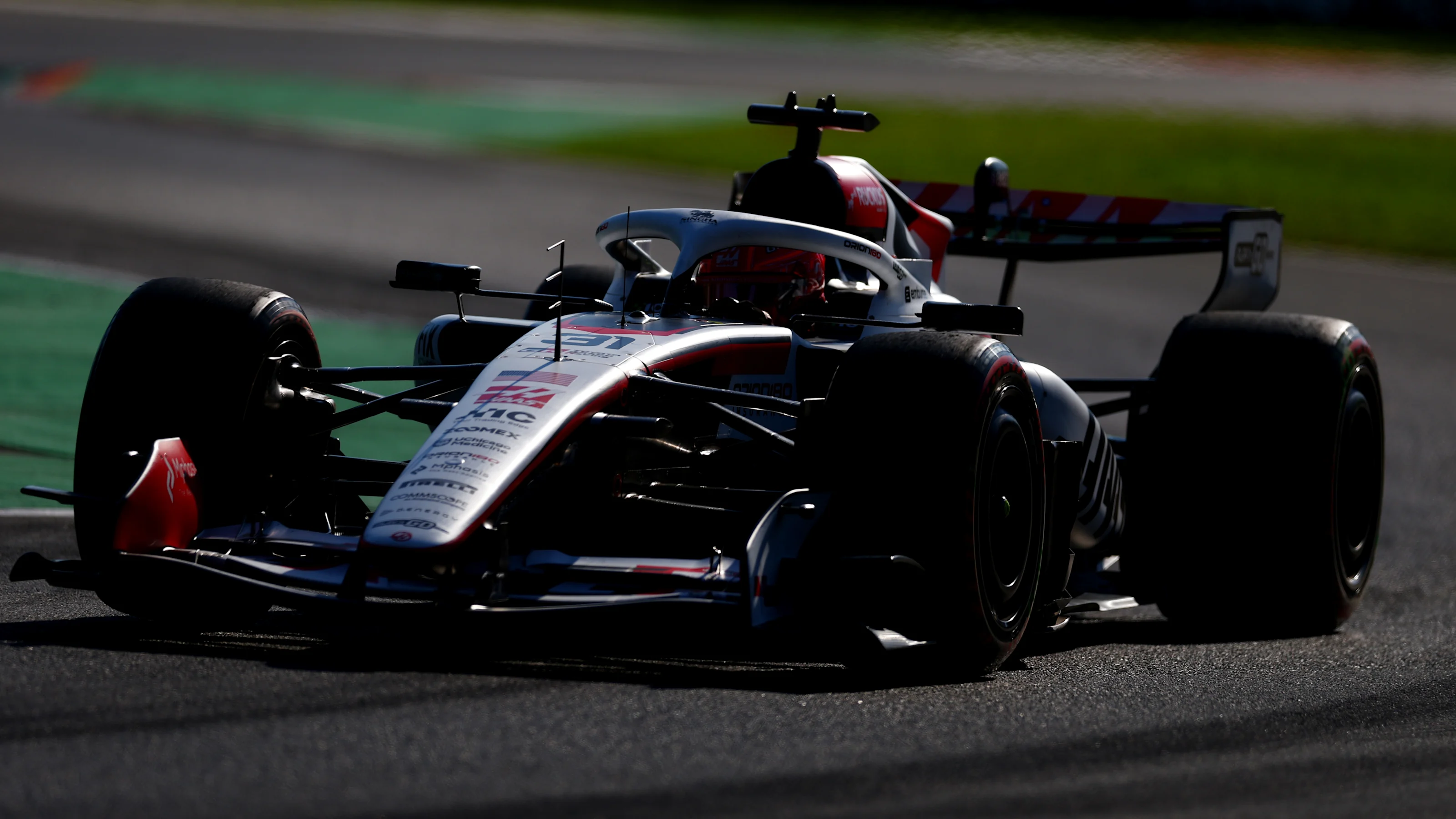 MONZA, ITALY - SEPTEMBER 04: Esteban Ocon of France driving the (31) Haas F1 VF-26 Ferrari on track