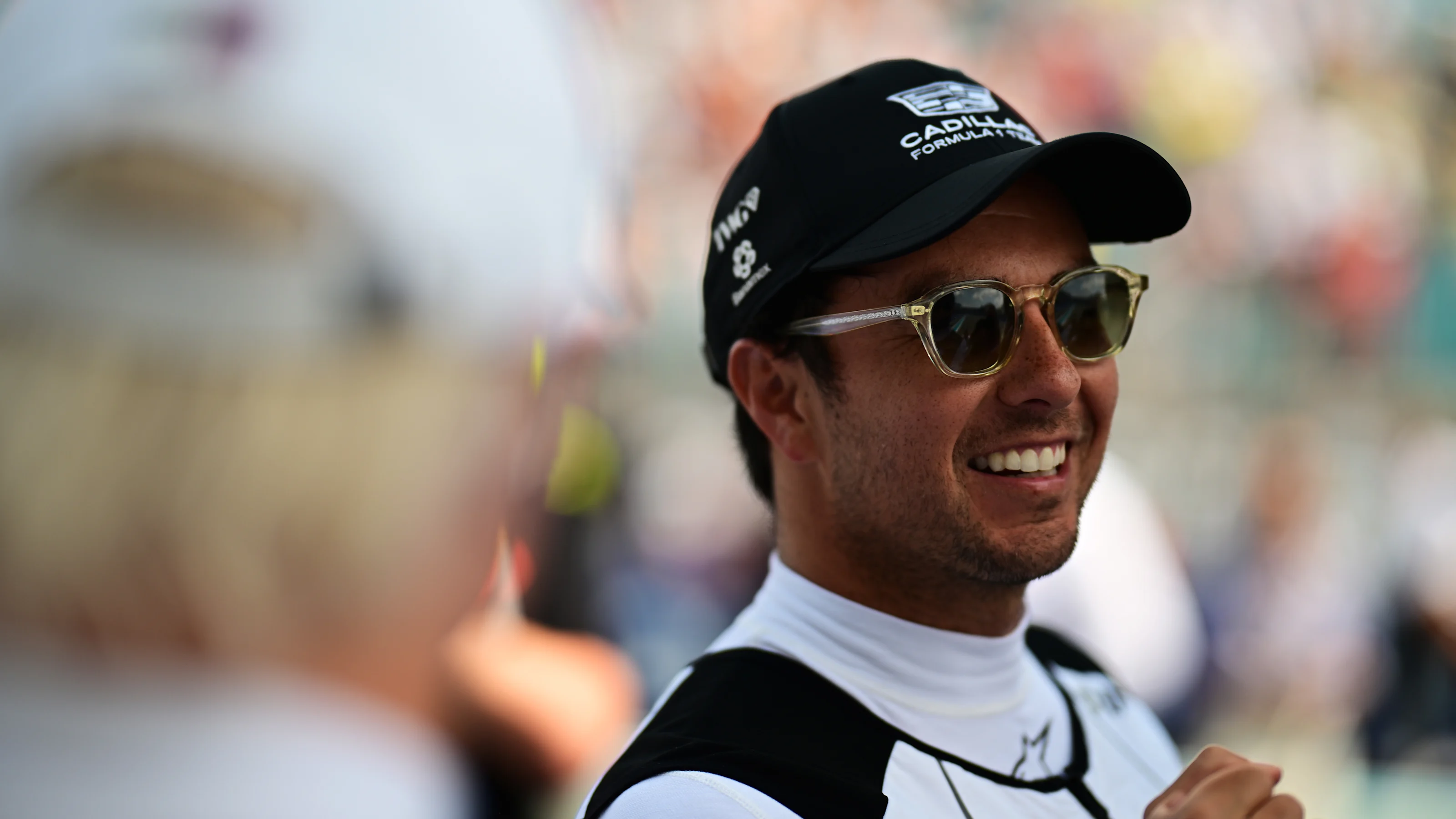 MIAMI, FLORIDA - MAY 02: Sergio Perez of Mexico and Cadillac F1 Team looks on during the Sprint